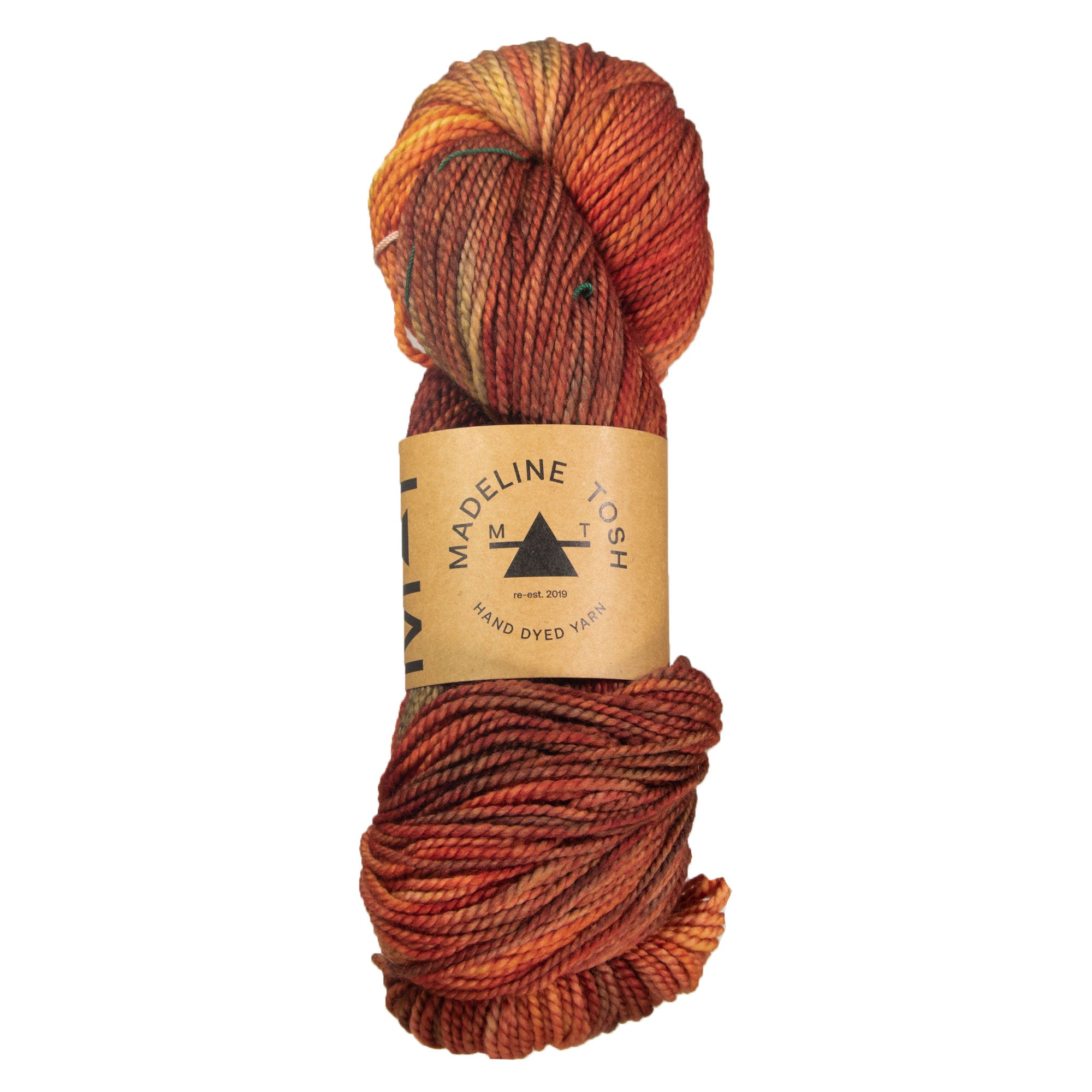 Madelinetosh Hand - Dyed Farm Twist Wool Yarn in Auburn Afternoon Shade