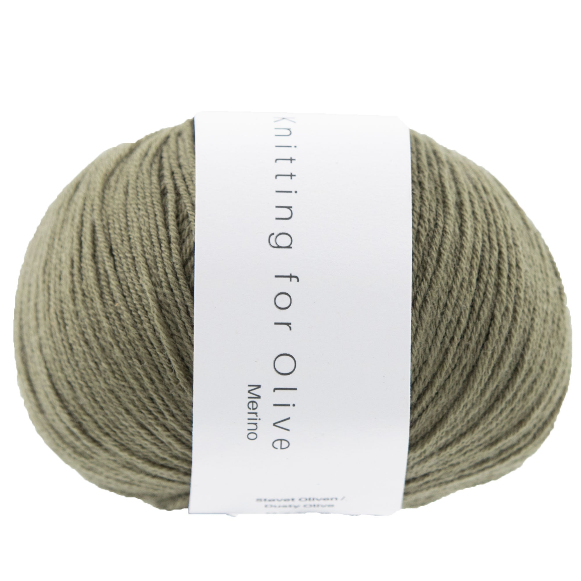 Ethical and Sustainable Knitting for Olive Merino Yarn - Dusty Olive