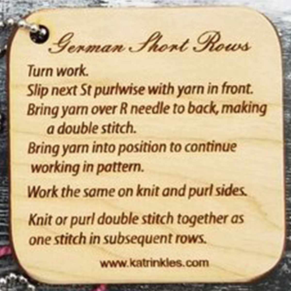 Katrinkles Mini Tools for German Short Rows - Lightweight and Handy Knitting & Crocheting Accessories