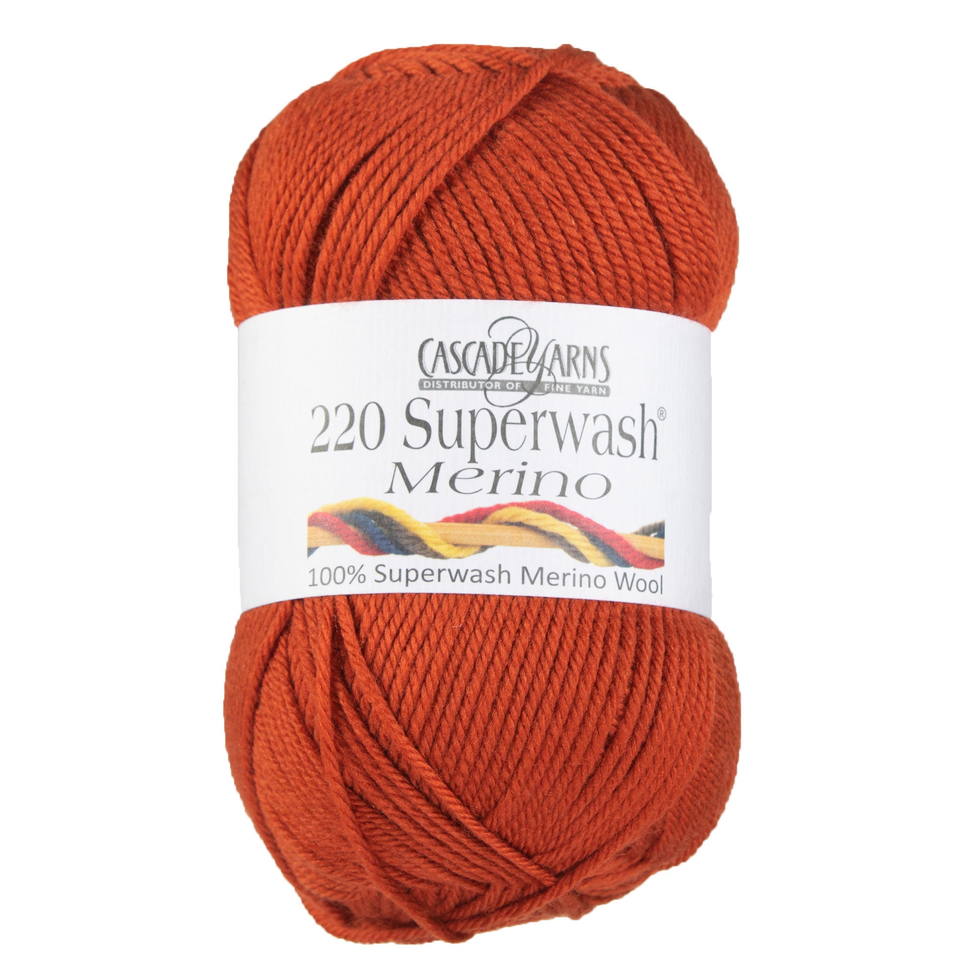 Cascade Yarns 220 Superwash Merino Yarn - Premium 006 Burnt Orange