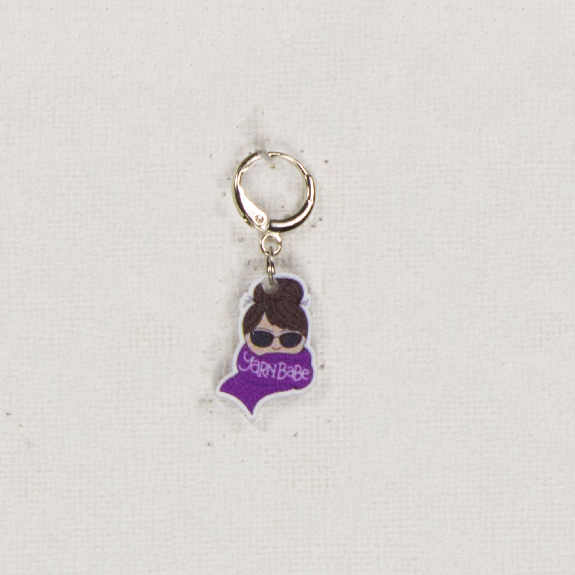 Jimmy Beans Wool Purple Scarf Stitch Marker - Yarn Babe Accessories