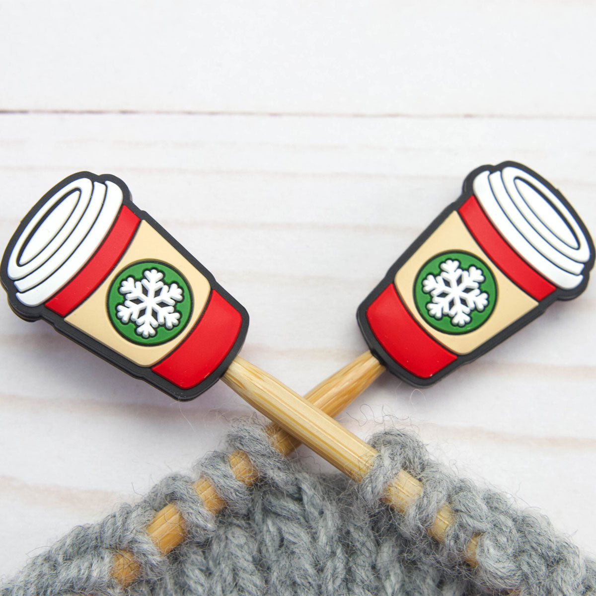 Fox & Pine Stitches Holiday Cheer Stitch Stoppers - Essential Point Protectors for Knitters