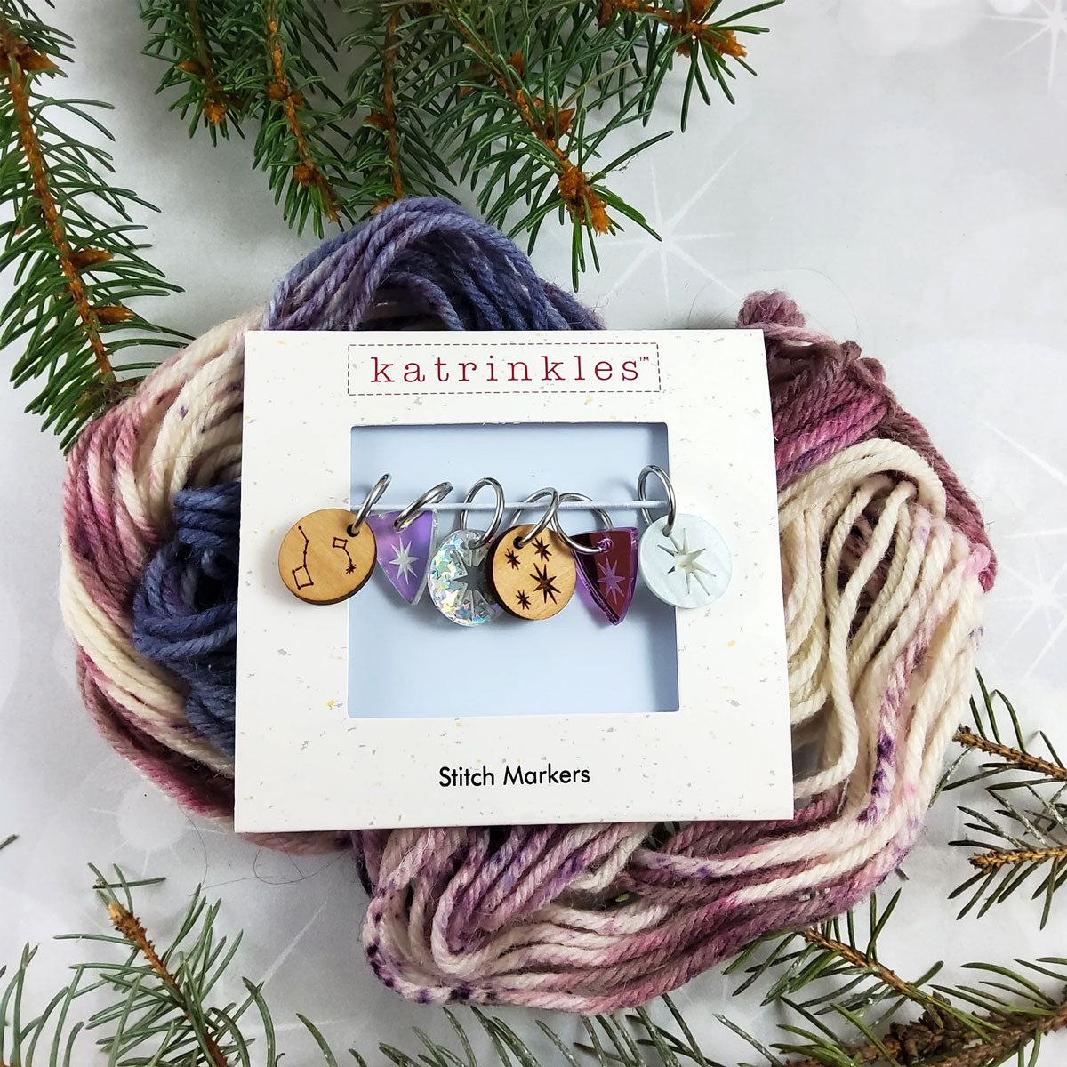 Katrinkles Guiding Stars Stitch Markers - Exclusive Holiday 2024 Collection