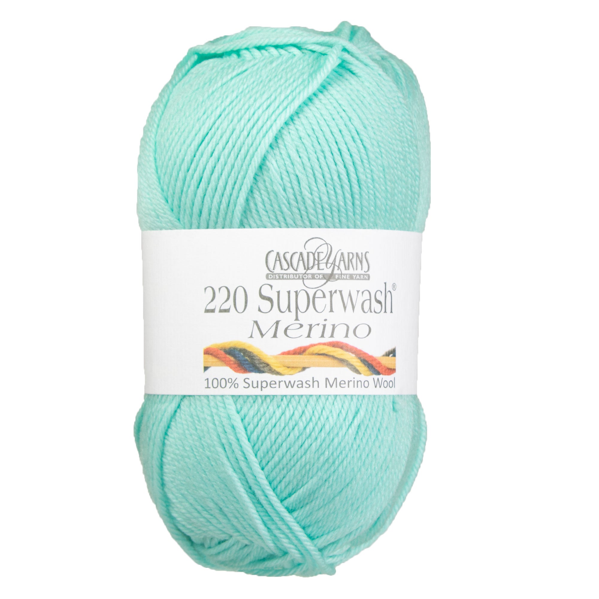 Cascade Yarns 220 Superwash Merino Yarn - 037 Ice Green: Soft & Versatile Knitting Yarn