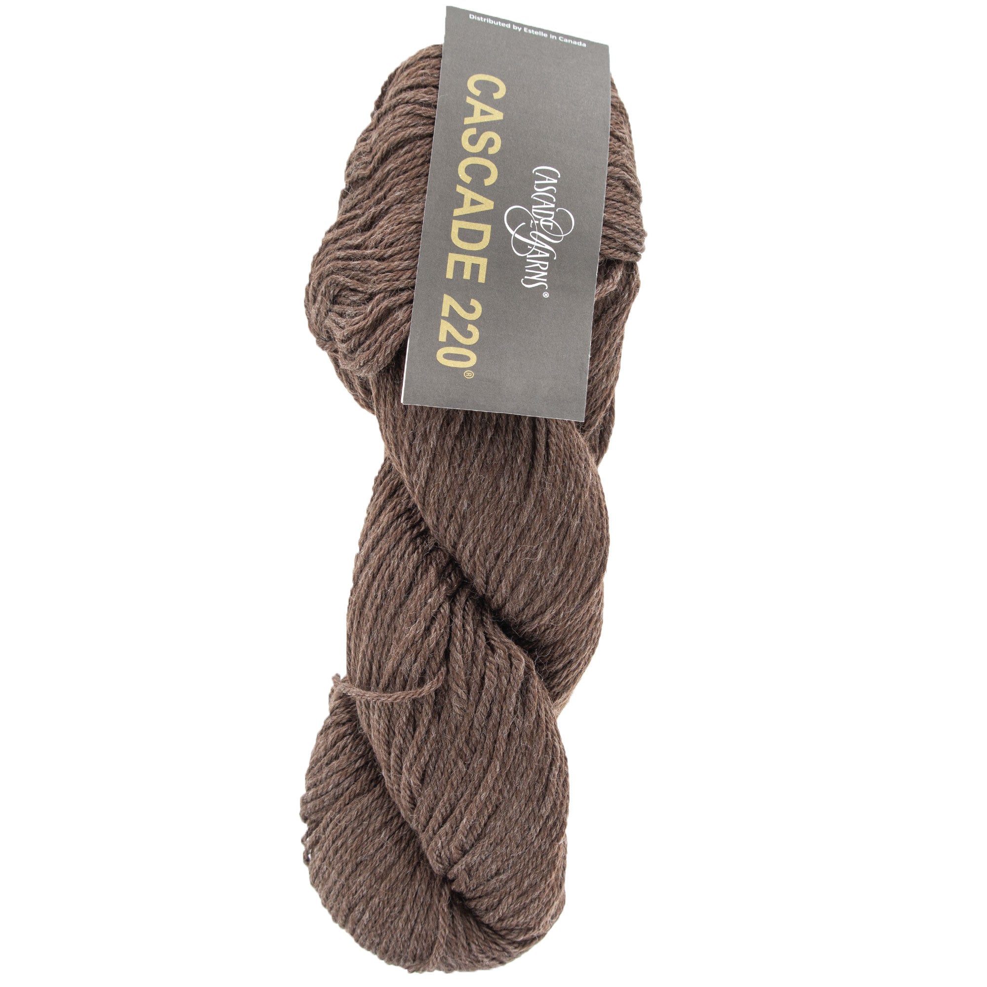 Cascade 220 Yarn - 9748 Mocha Heather: Premium Worsted - Weight Peruvian Highland Wool