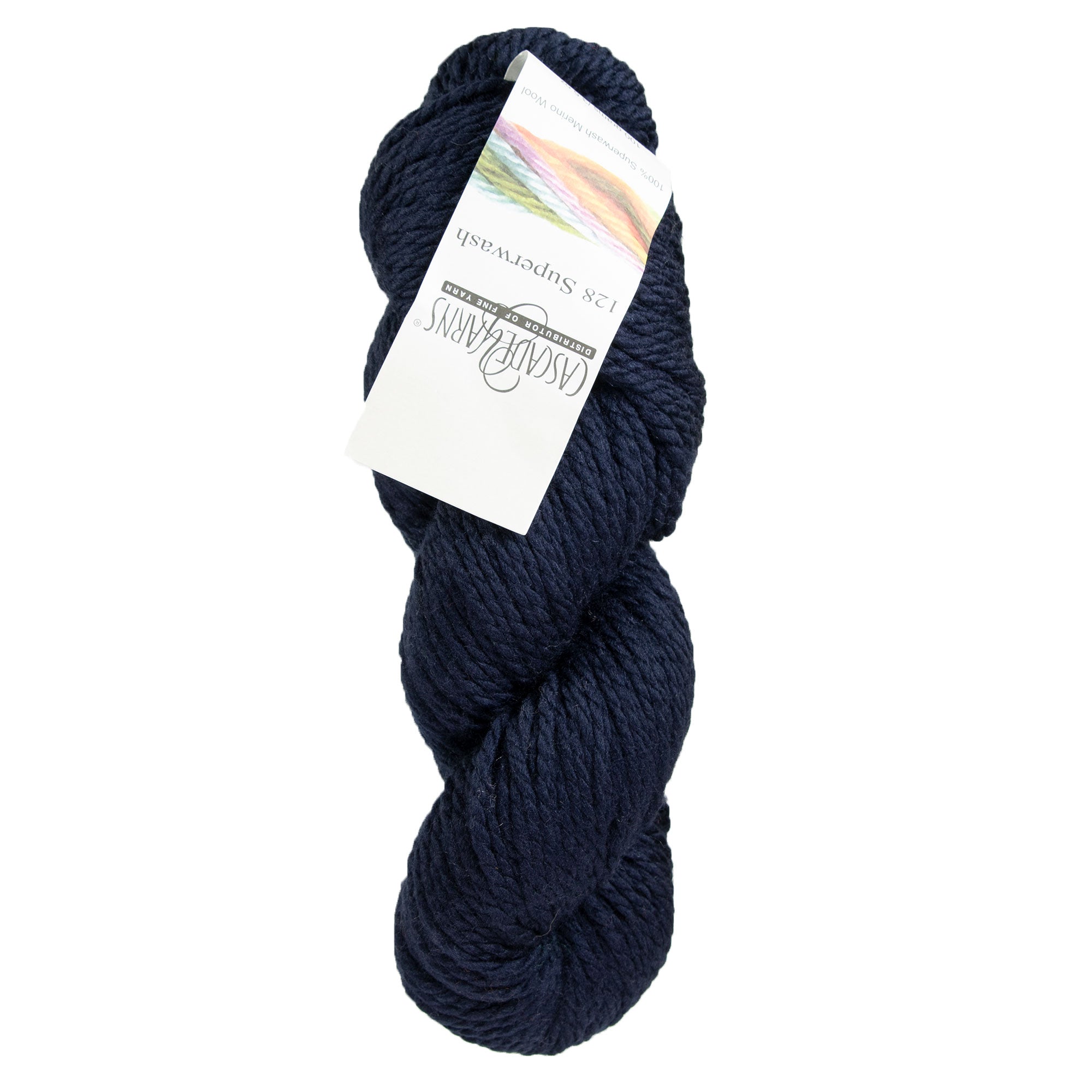 Cascade Yarns 128 Superwash Bulky Merino Wool Yarn - 854 Navy