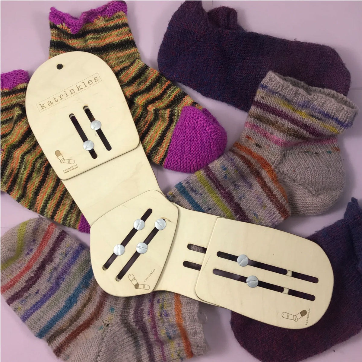 Katrinkles Premium Adjustable Sock Blockers - Ideal Tools for Sock Makers
