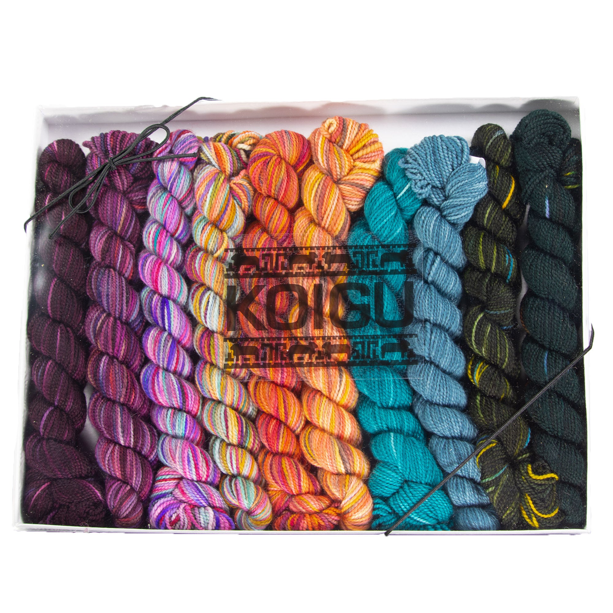 Koigu Hand - Painted Pencil Box Yarn in Winery Color