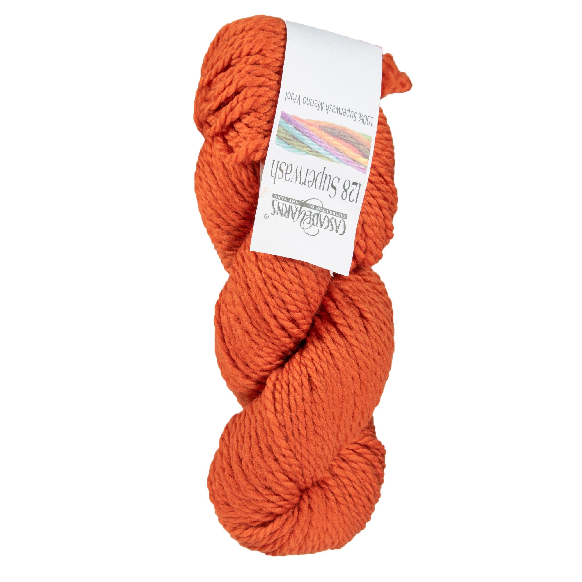 Cascade Yarns 128 Superwash Bulky Merino Wool Yarn - 822 Pumpkin
