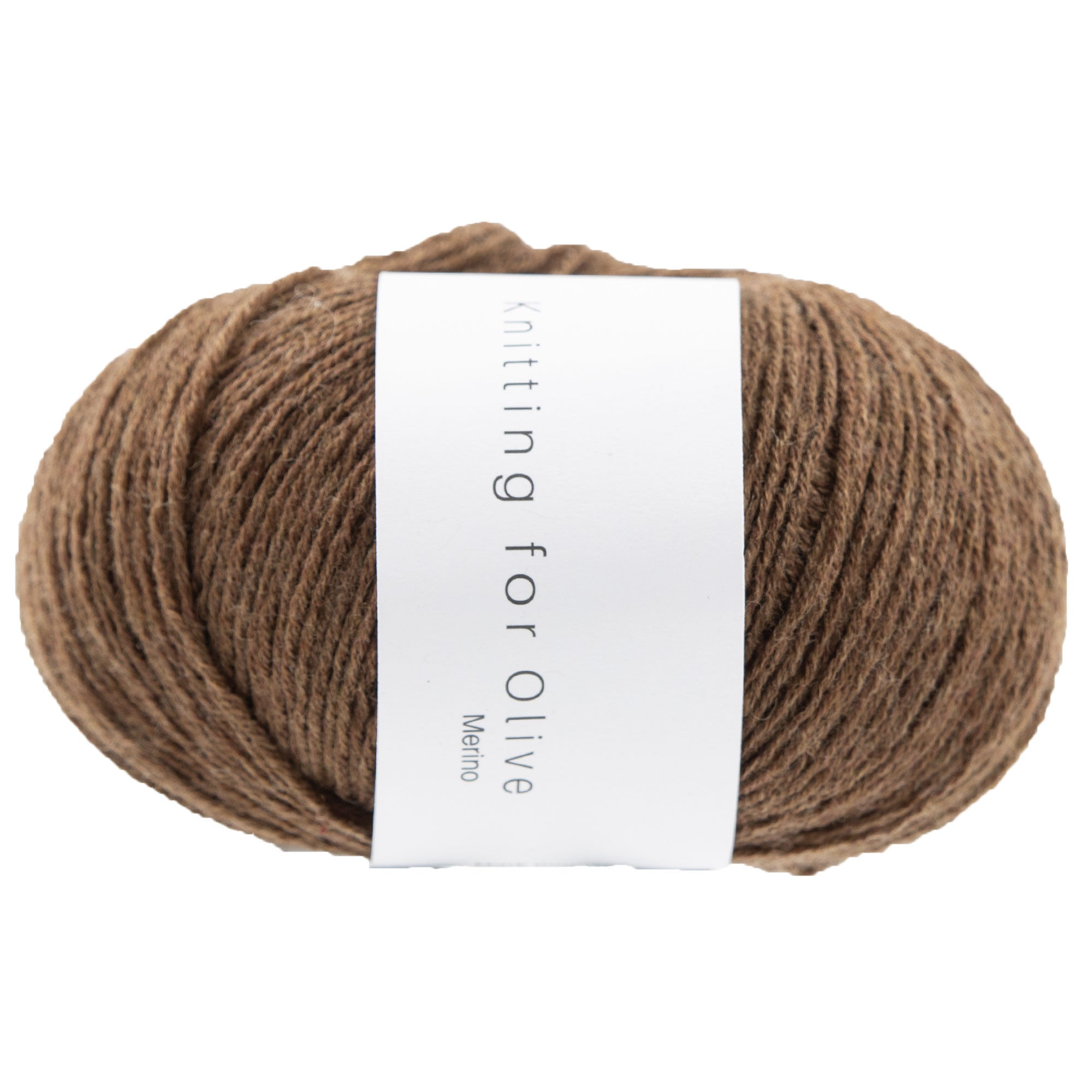Ethical Knitting for Olive Merino Yarn in Dark Cognac - Ideal for Outdoor Lovers