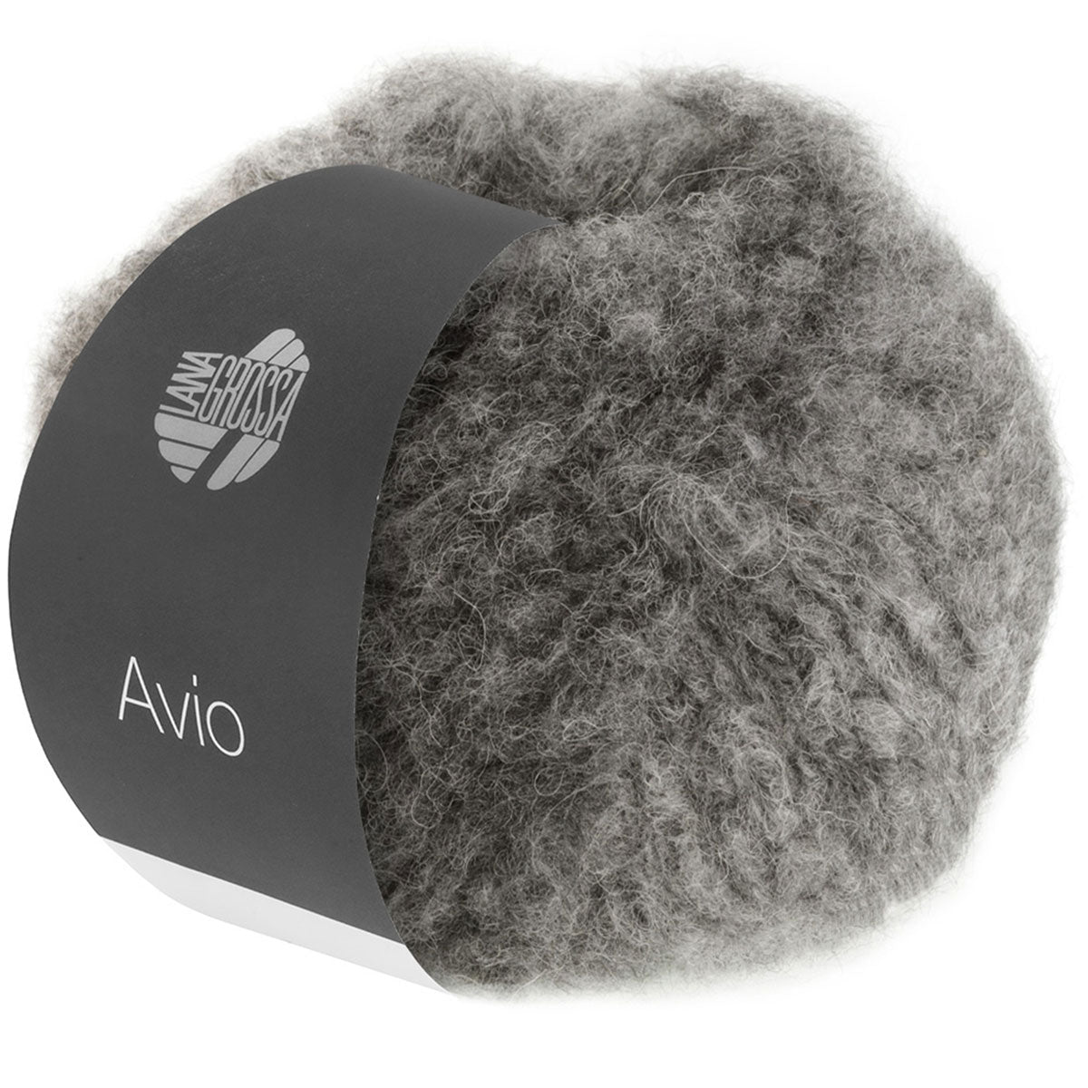 Lana Grossa Avio Chunky Yarn - 08 Grey/Charcoal: Soft Alpaca Blend