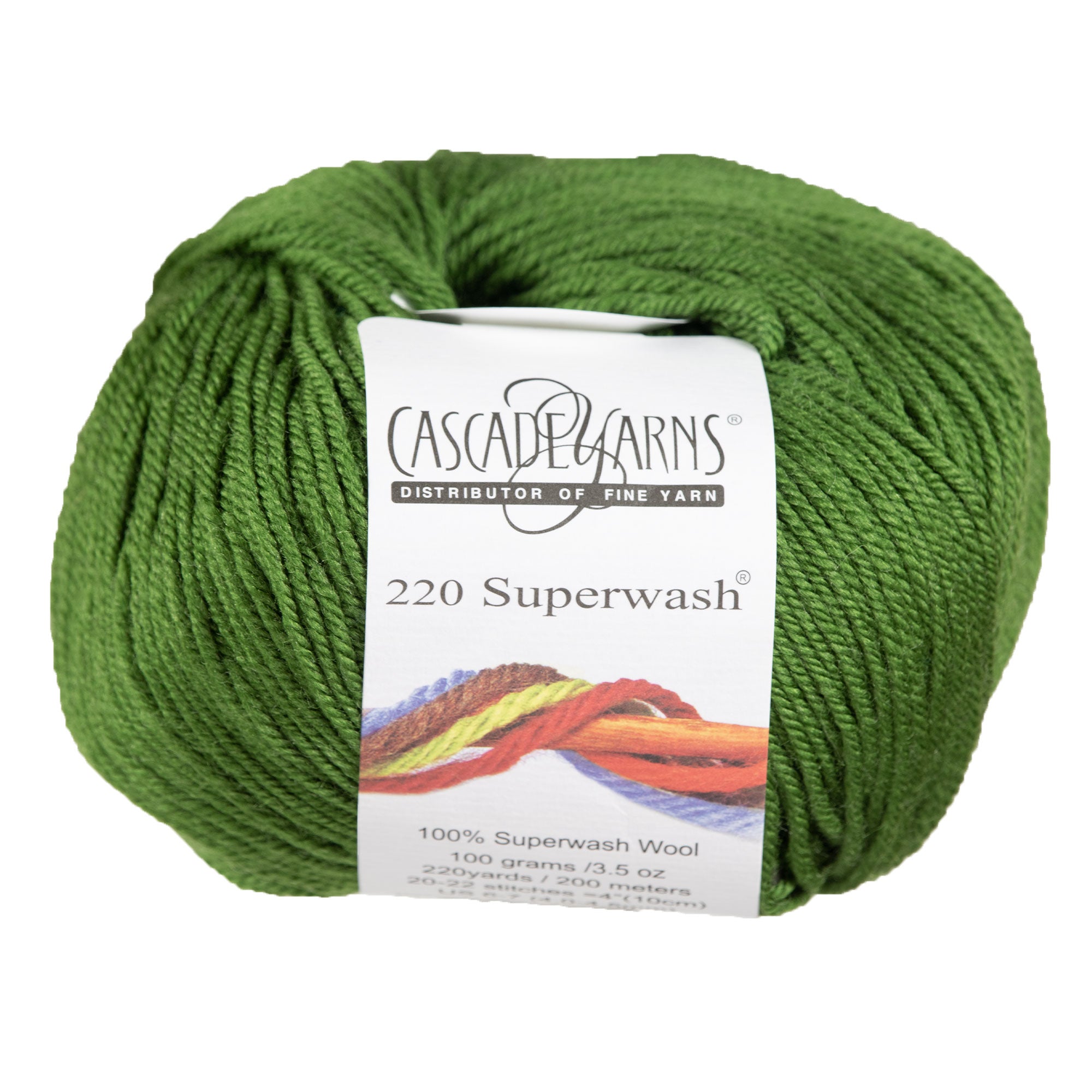 Cascade Yarns 220 Superwash Yarn - Premium 0208 Treetop for Knitting & Crocheting