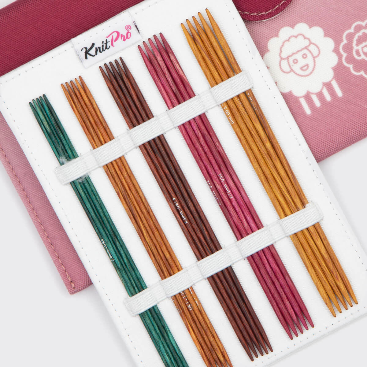 KnitPro Dreamz Double Point Needle Starter Sock Set - 6' Length, 5 Popular Smaller Sizes (US 0, 1.5, 2.5, 4 & 6)