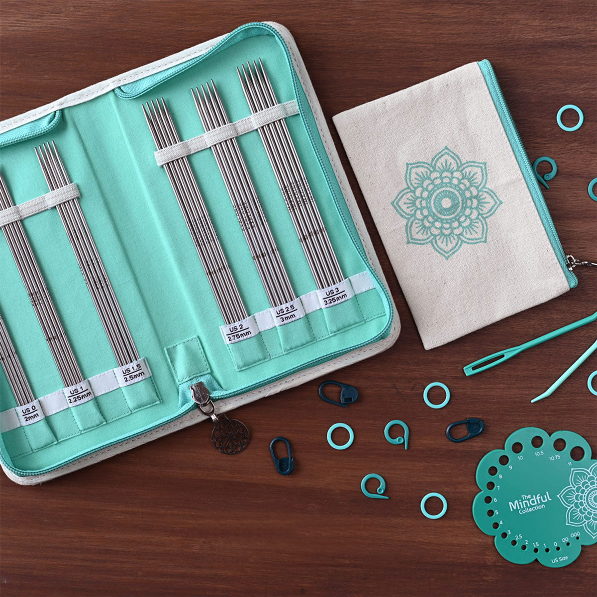 KnitPro Mindful Collection - Grateful 6 DPN Set (US 0 - 3) | Great Deal