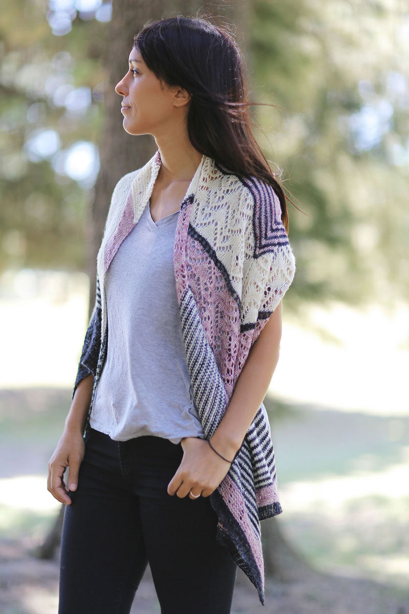 Hot Sale! Joji Locatelli Knit Patterns - Stylish Suburban Crescent Shawl