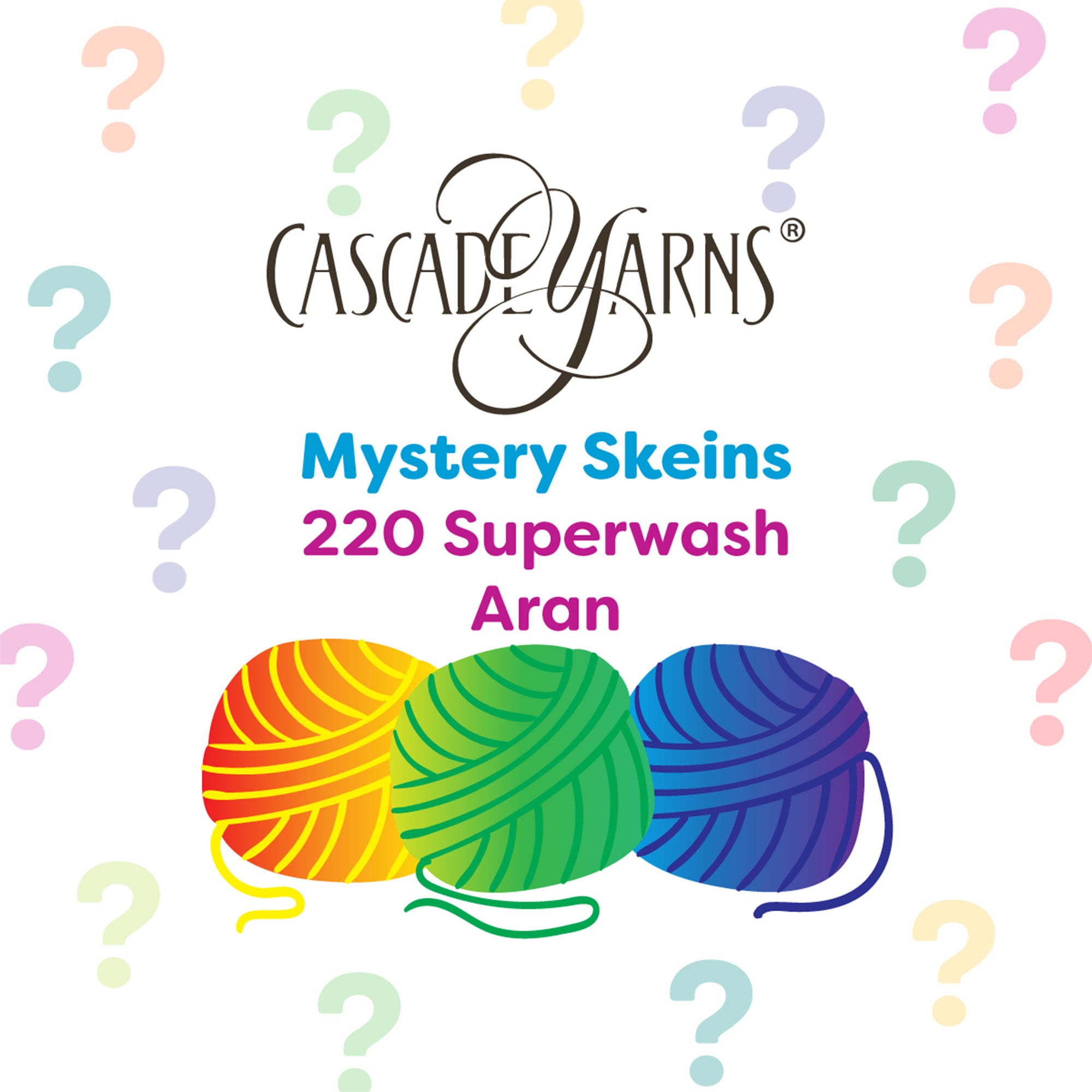 Cascade Yarns 220 Superwash Aran Unique Mystery Skein Yarn - Ideal for Quick Projects