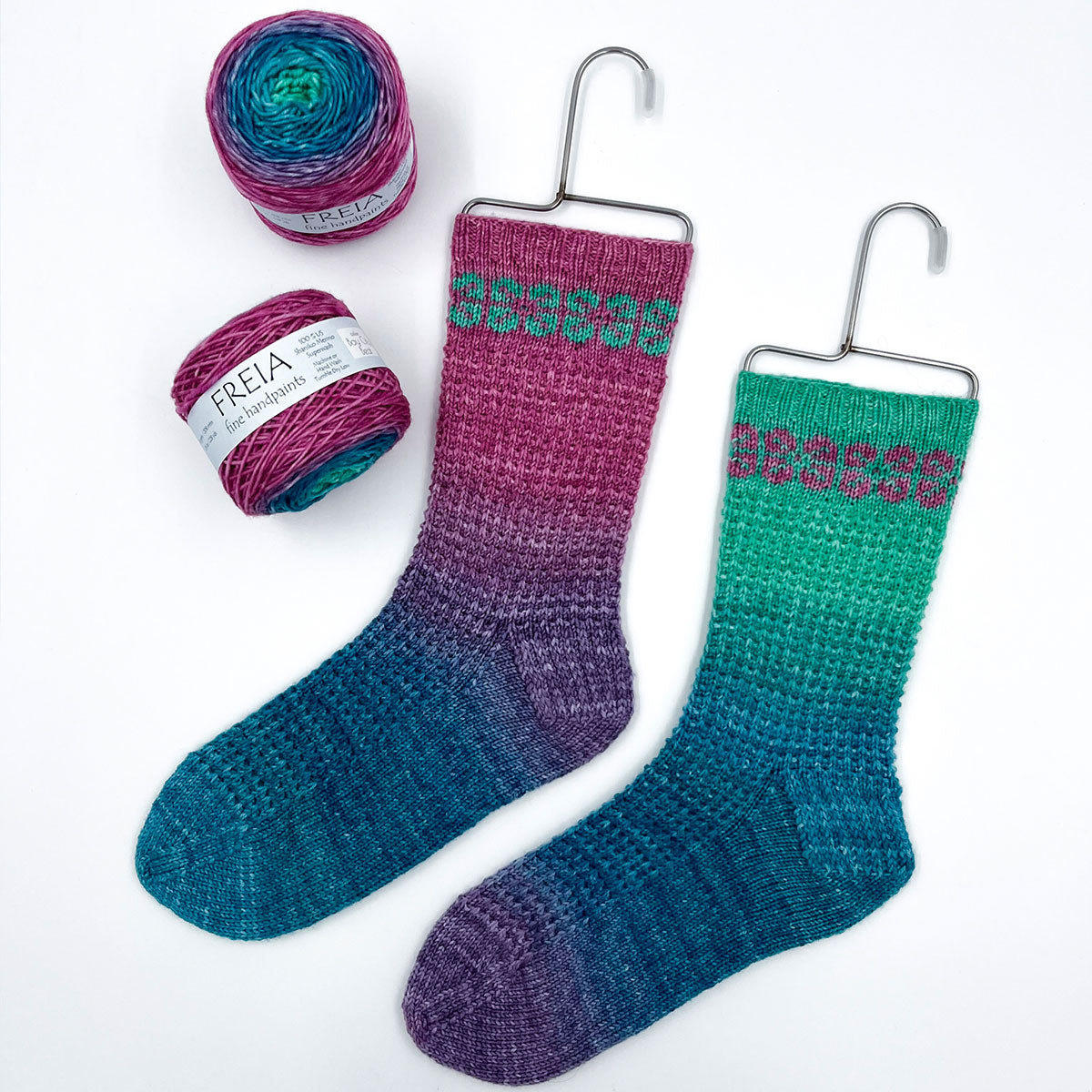 Freia Fine Handpaints Solemates Sock Set Yarn - Bay City Beat: Premium Shaniko Merino Fingering Yarn for Dreamy Socks