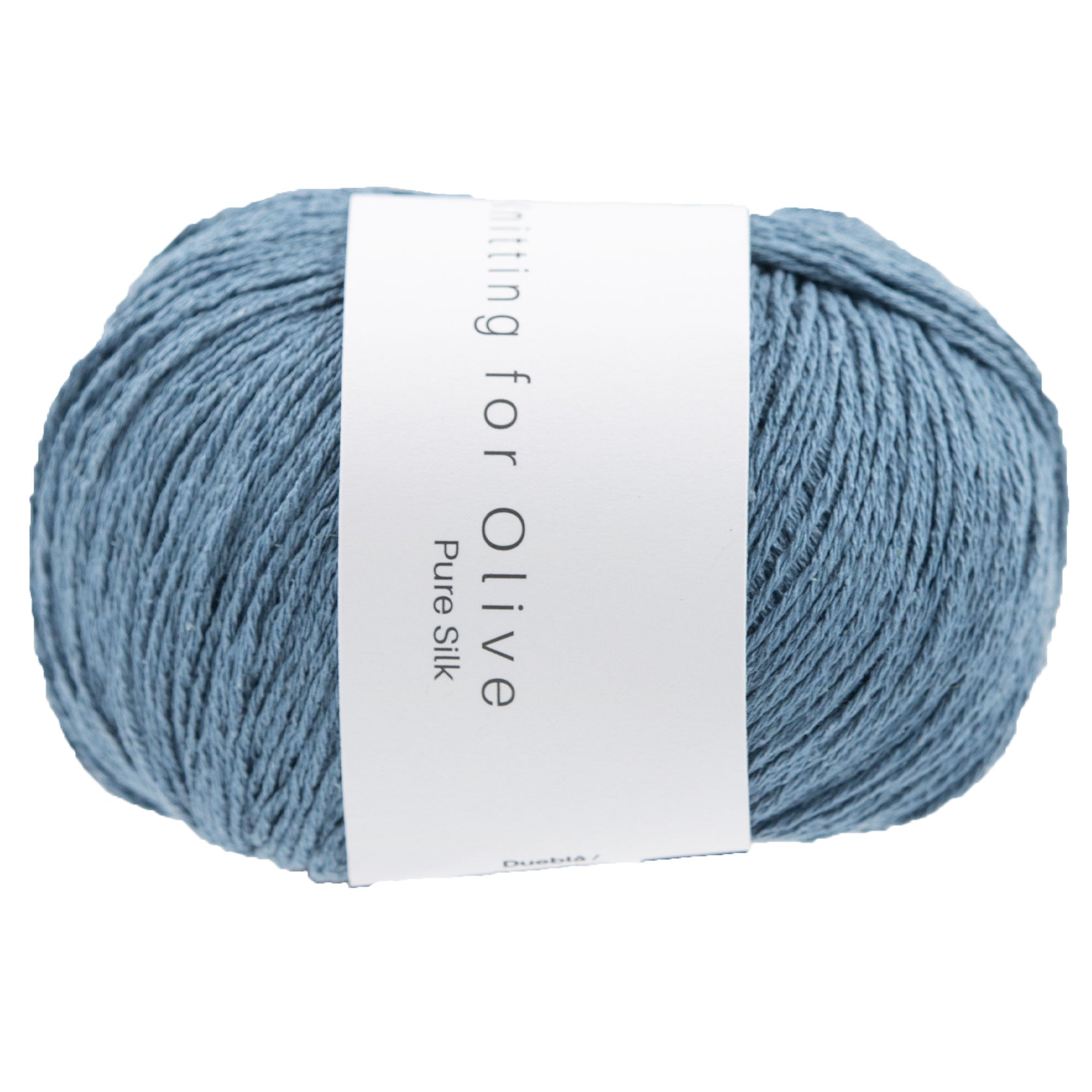 Knitting for Olive Exquisite Pure Silk Yarn in Dove Blue - Sustainable Luxury for Your Creations