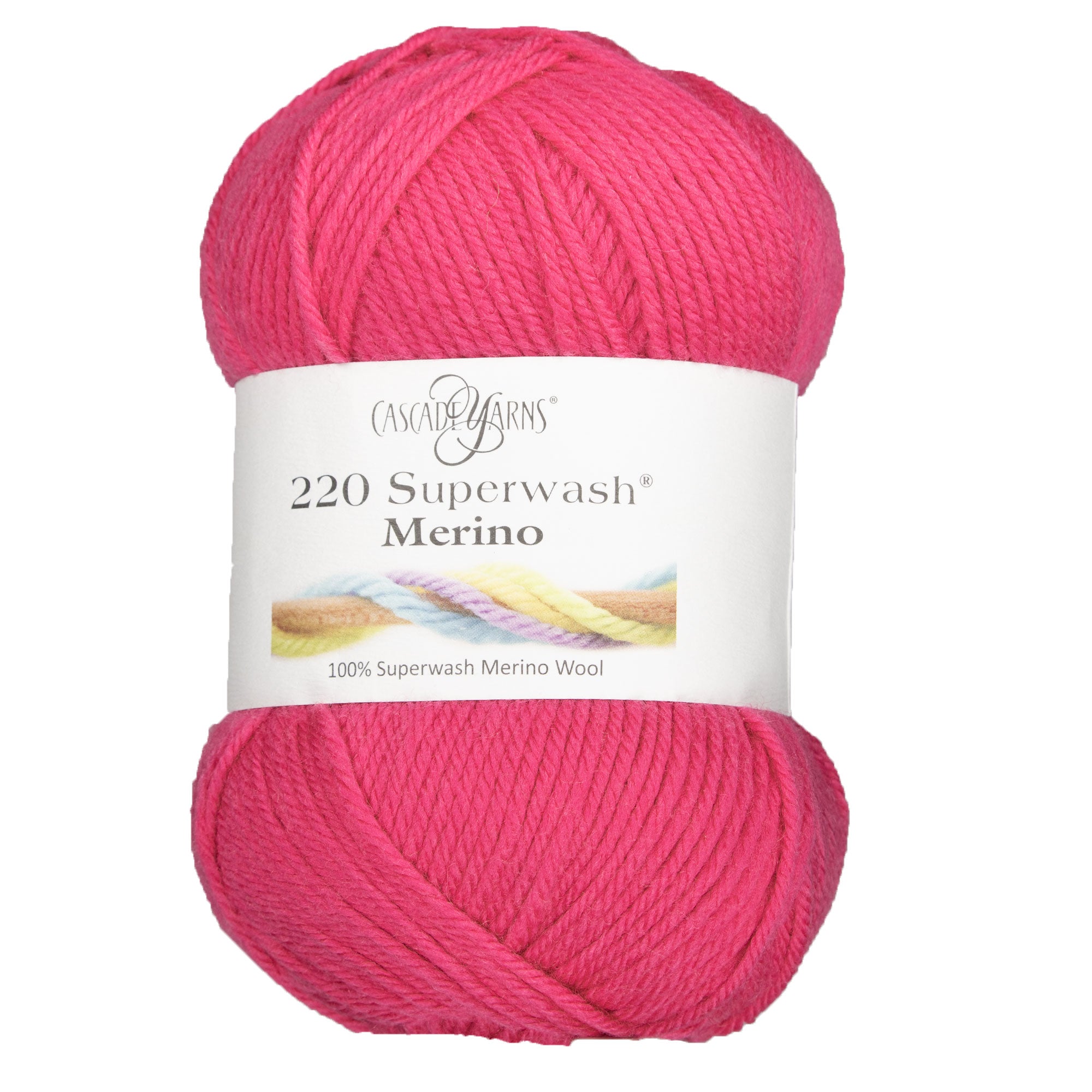Cascade Yarns 220 Superwash Merino Yarn - 122 Lilac Rose - Soft and Machine - Washable Worsted - Weight Yarn