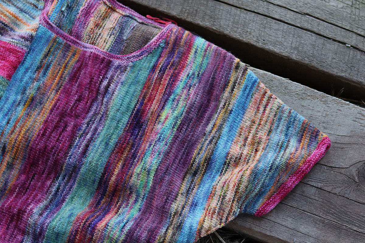 Koigu Pencil Box Collection 3.0 Patterns - Painter's T-Shirt PDF Download - Sizes: Small, Medium, Large, X-Large
