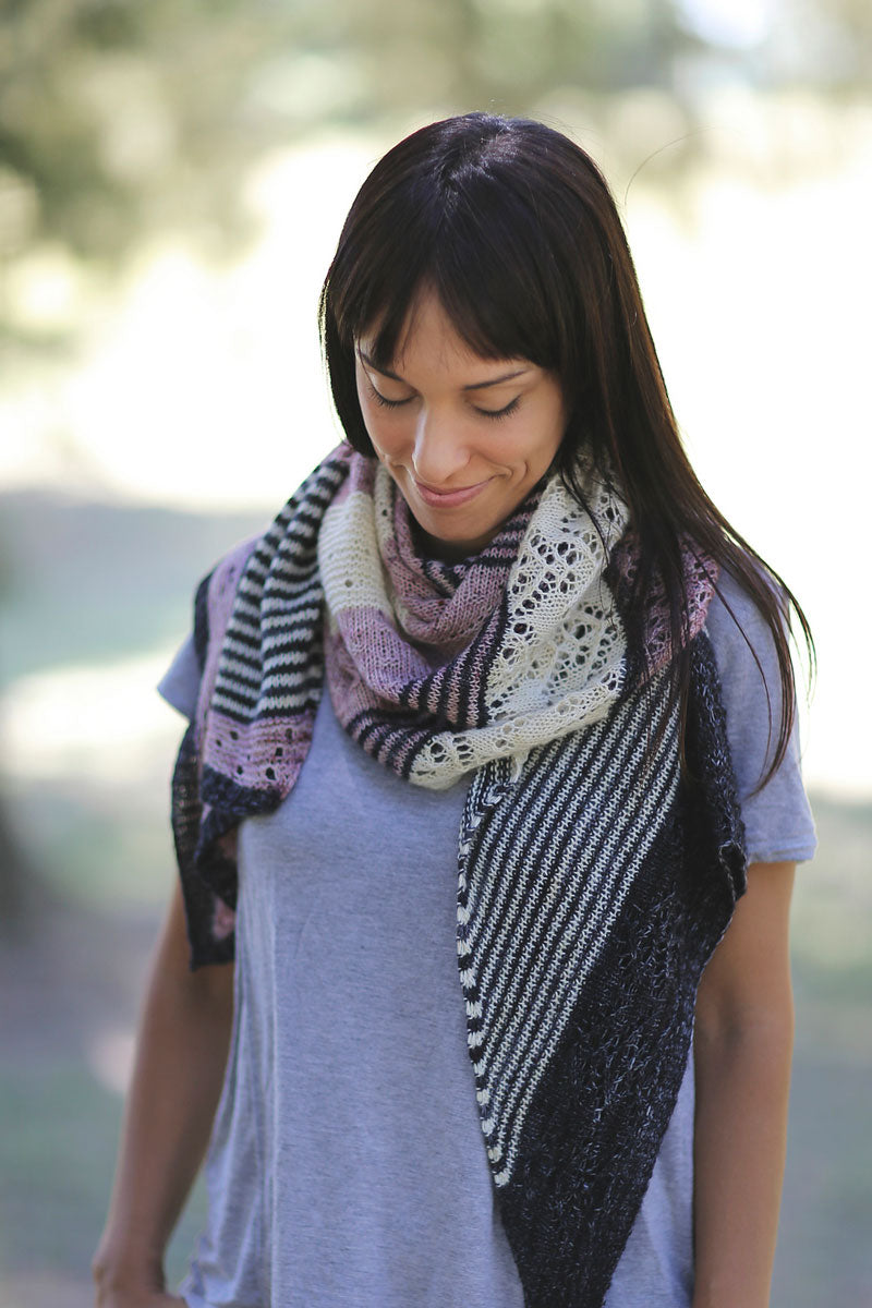 Hot Sale! Joji Locatelli Knit Patterns - Stylish Suburban Crescent Shawl