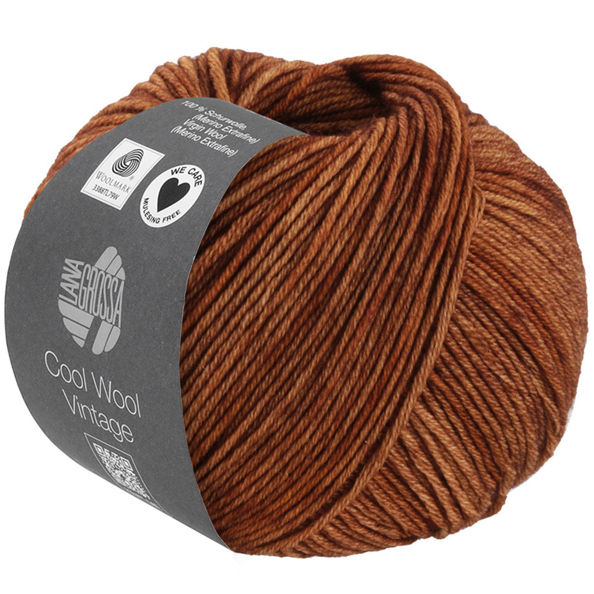 Lana Grossa Premium Cool Wool Vintage Yarn - 7383 Fawn: Ideal for Cozy Handicrafts