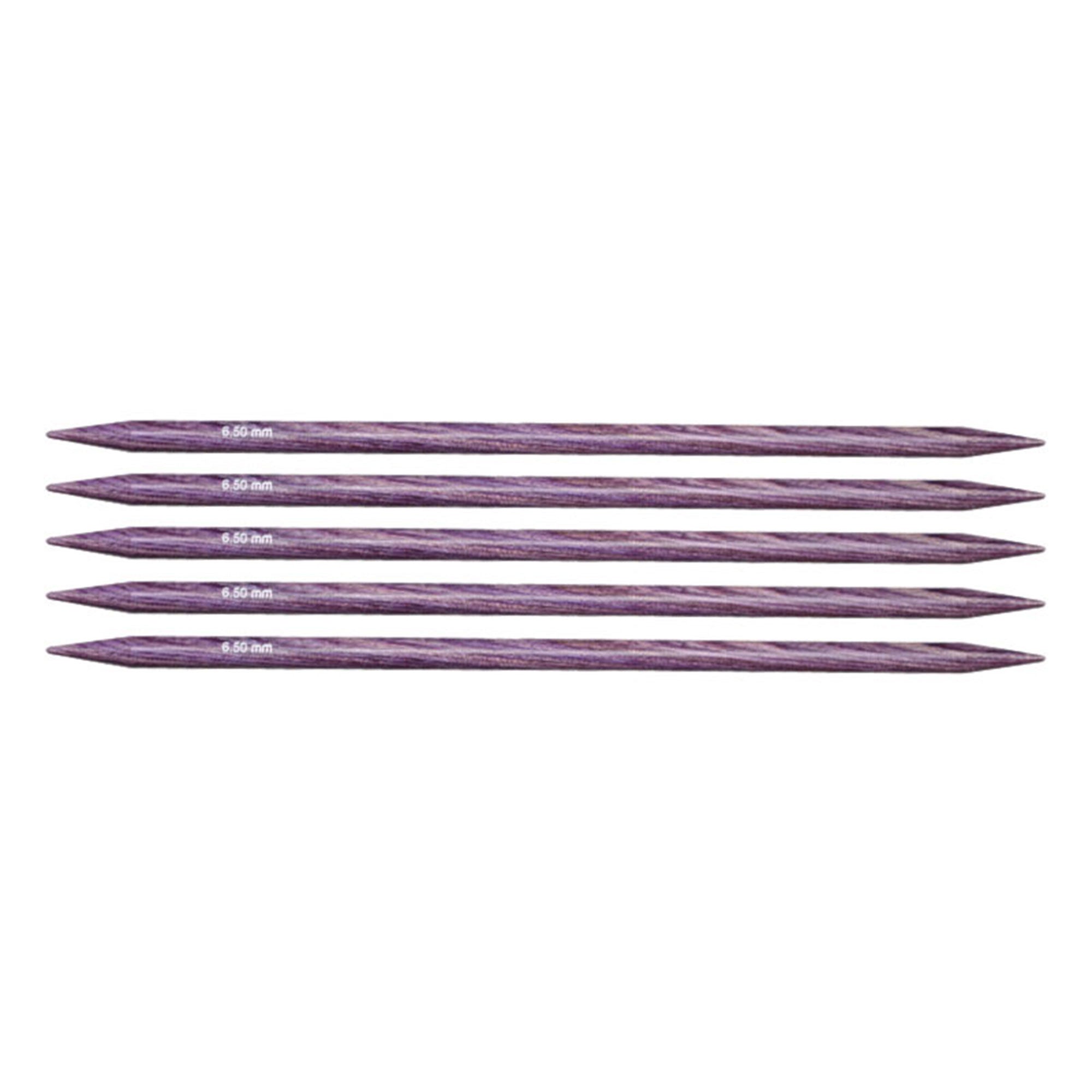KnitPro Dreamz Double Point Needles - Ideal for All Knitting Projects - US 10.5 - 6 (6.5mm) Purple Passion