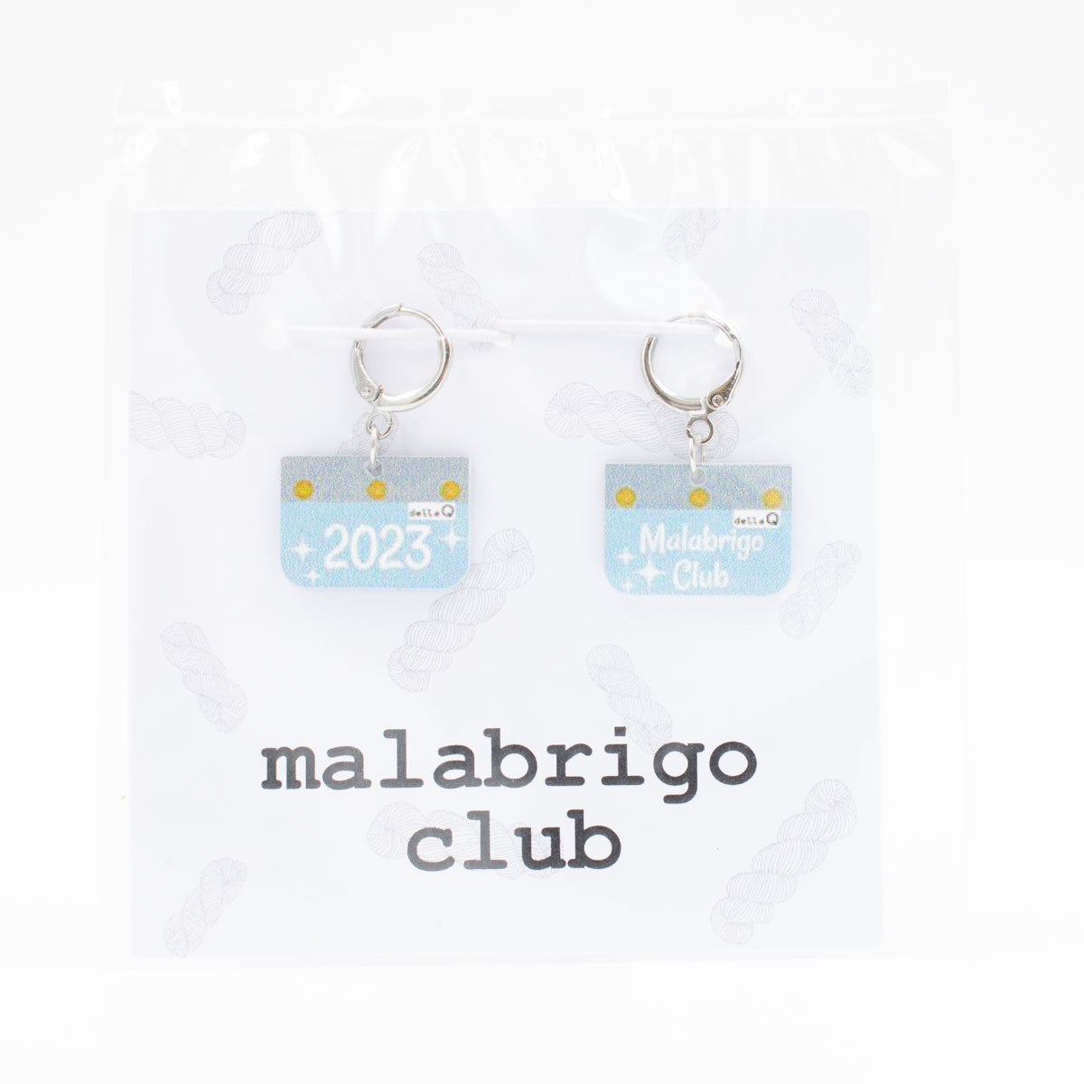 2023 Malabrigo Club Frost Blue Stitch Markers by Jimmy Beans Wool - Great Crafting Accessory