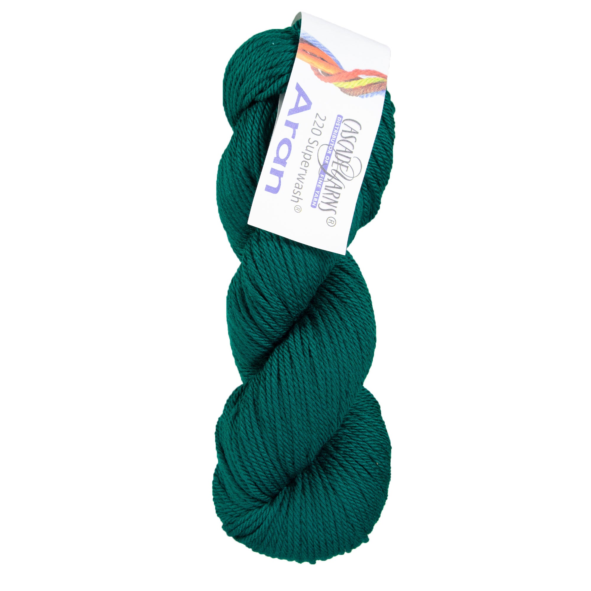 Cascade Yarns 220 Superwash Aran Yarn - 1950 Hunter Green: Soft, Quick-Project Yarn
