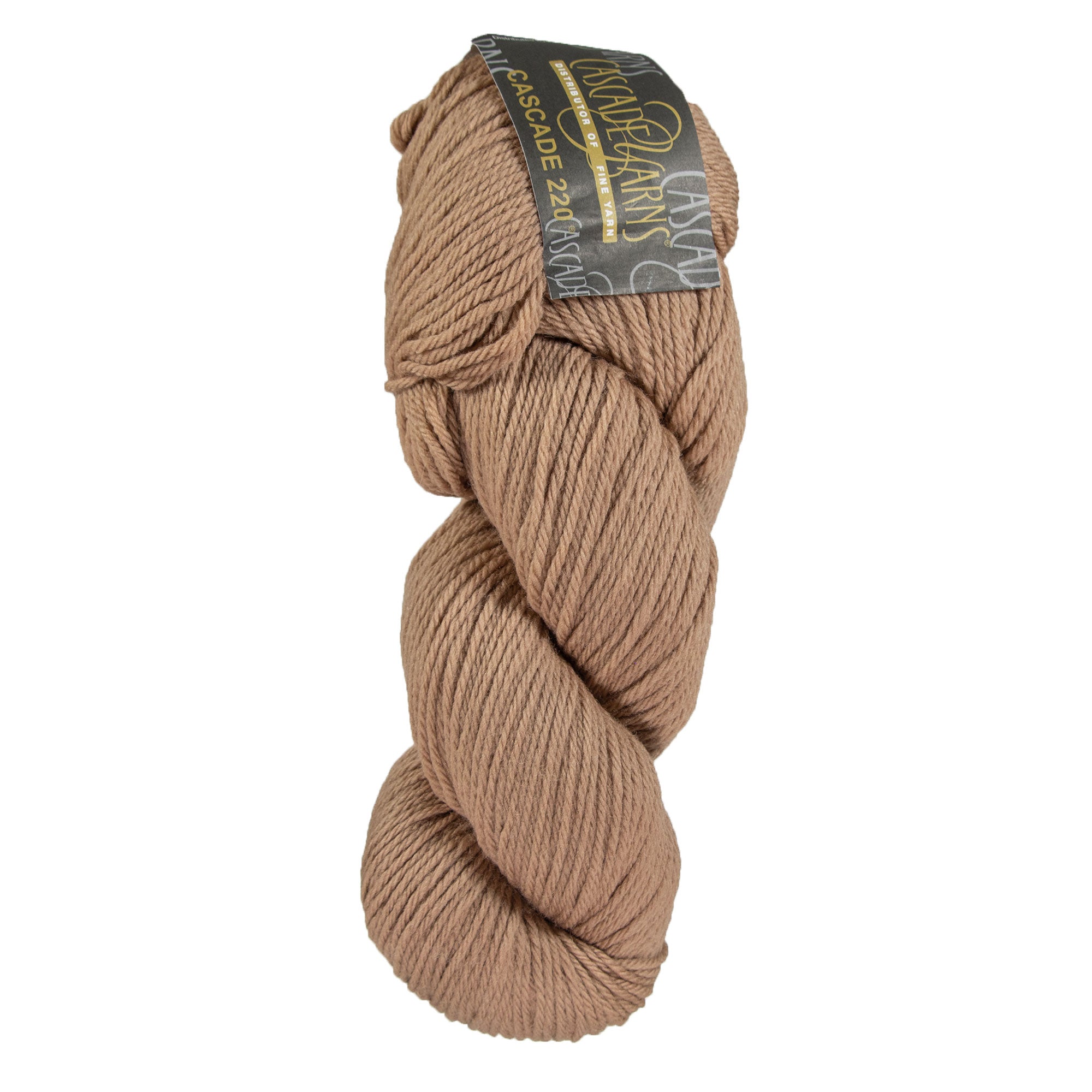 Cascade 220 Yarn - 9695 Praline - Premium Peruvian Highland Wool for All Crafts