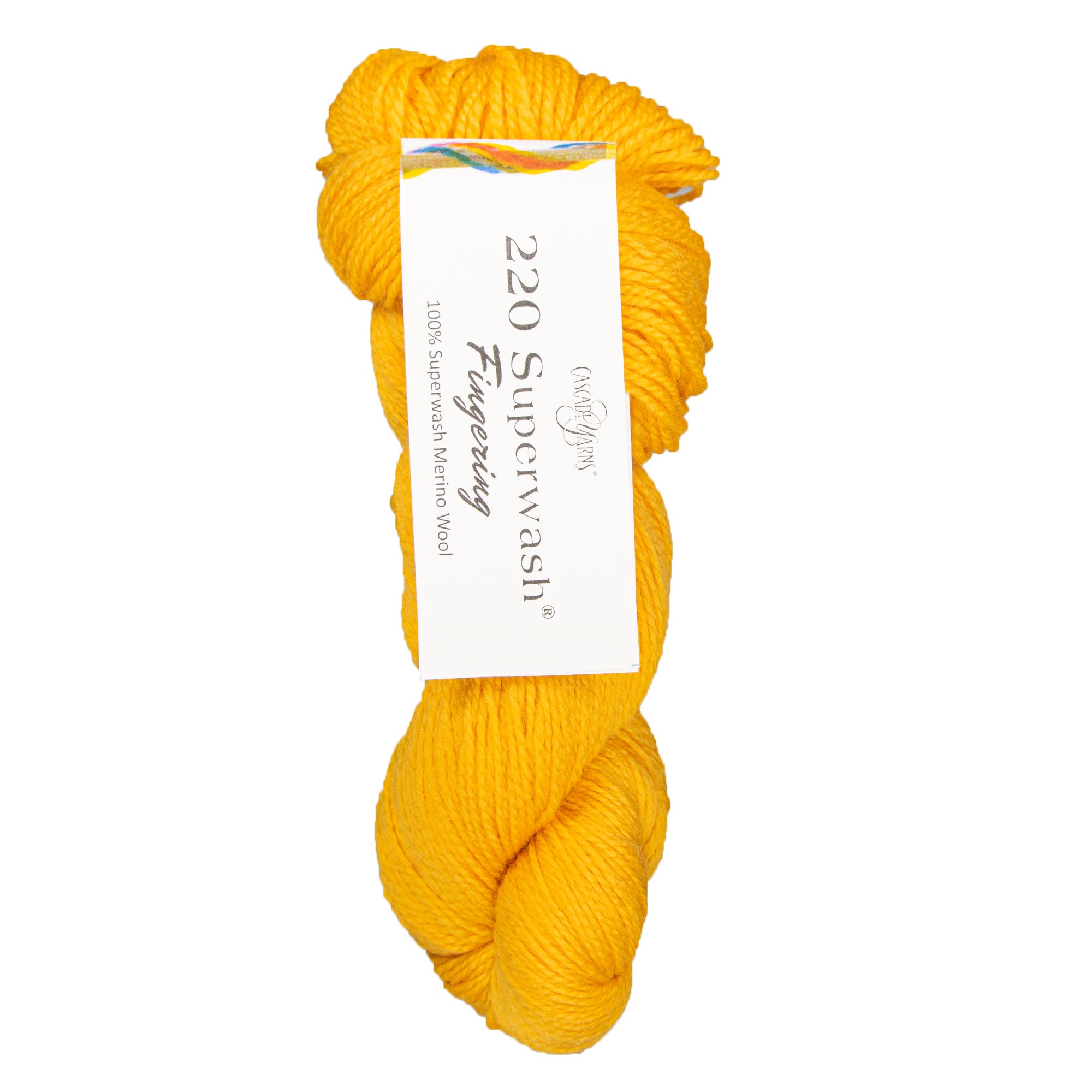 Cascade Yarns 220 Superwash Fingering Yarn - Exquisite 08 Artisan Gold for Fall/Winter Knitting