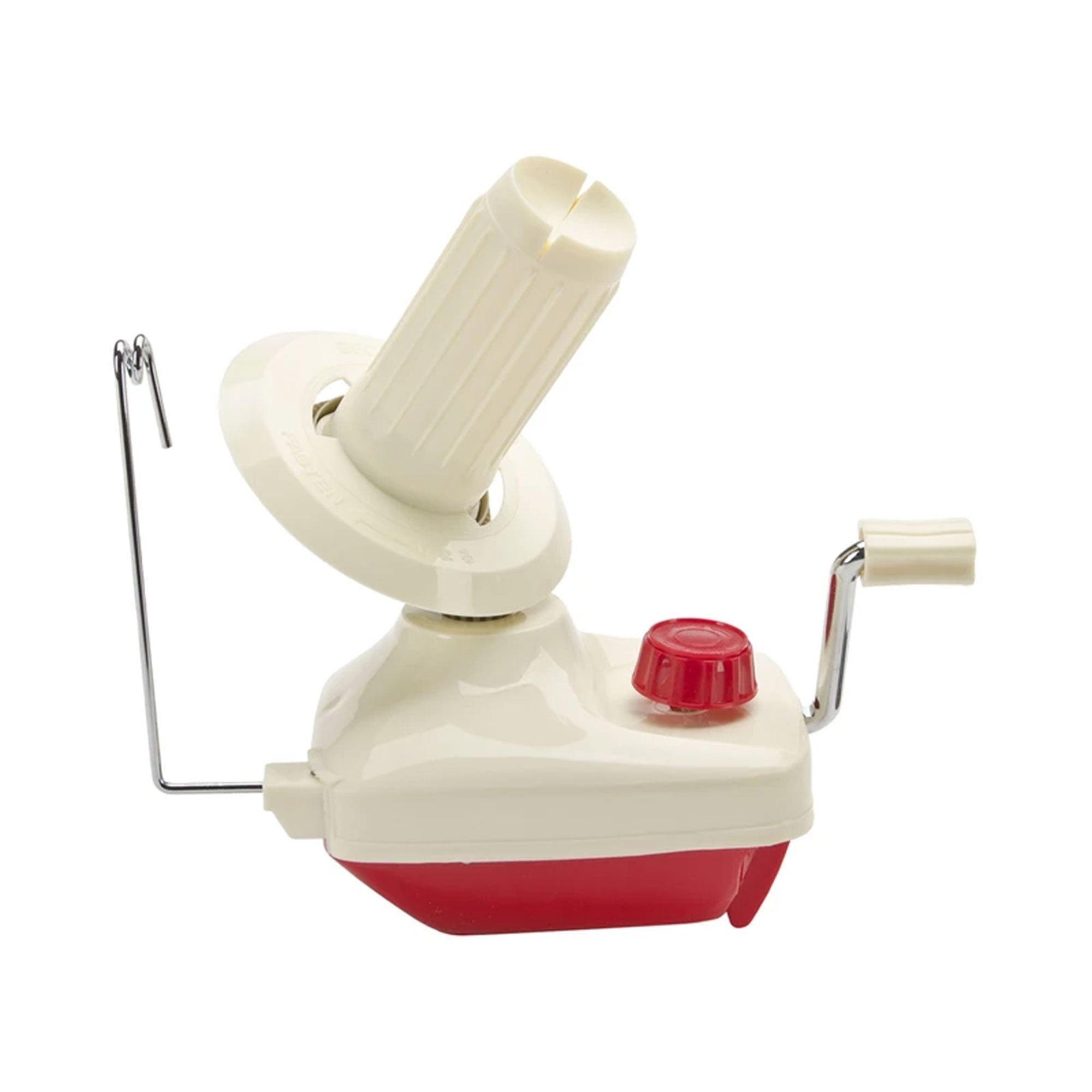 Lacis Red Ball Winder - Hand-Operated Yarn Winder for Perfect 4 oz Pull Thread Balls