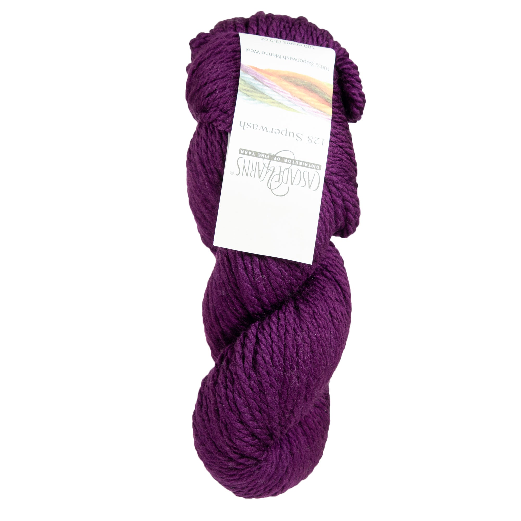 Cascade Yarns 128 Superwash Bulky Merino Wool Yarn - 1965 Dark Plum