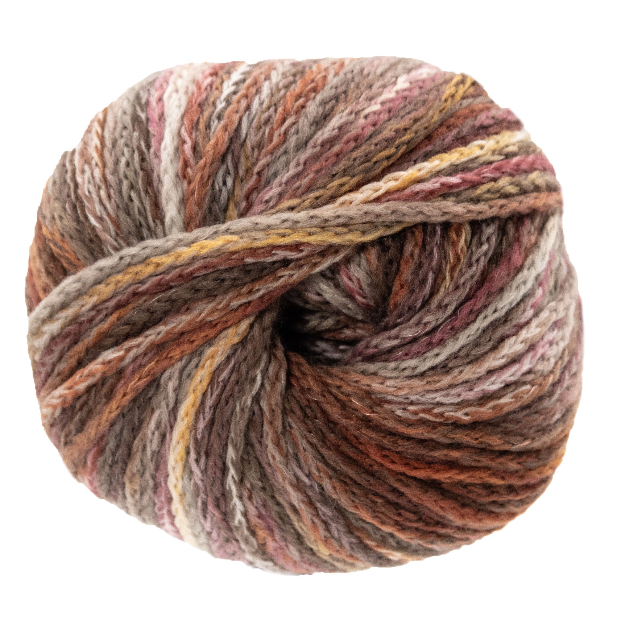 Lana Grossa Cool Merino Big Color Yarn - Stunning 406 Beige/Taupe/Rose/Natural/Brown Blend