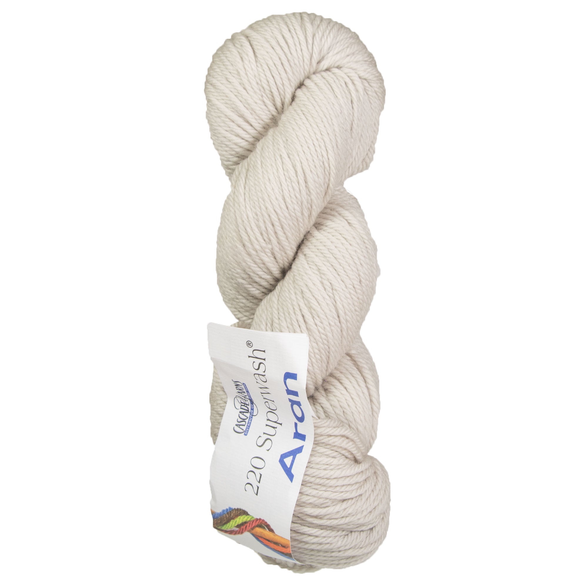 Cascade Yarns 220 Superwash Aran Yarn - Soft & Cozy 0875 Feather Grey