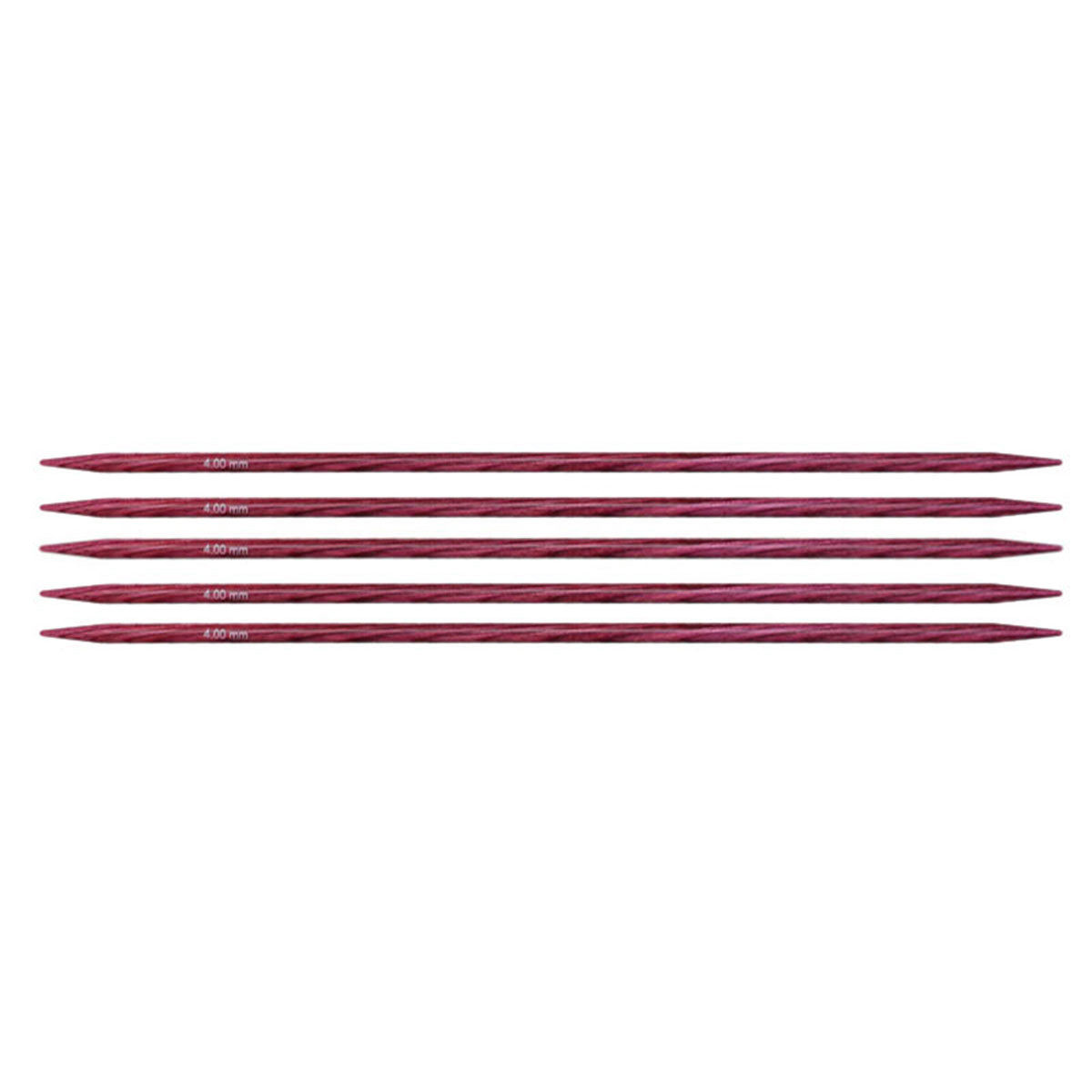 KnitPro Dreamz Double Point Needles - Premium US Size 6 - 6 (4.0mm) Fuchsia Fan for Knitting & Crochet