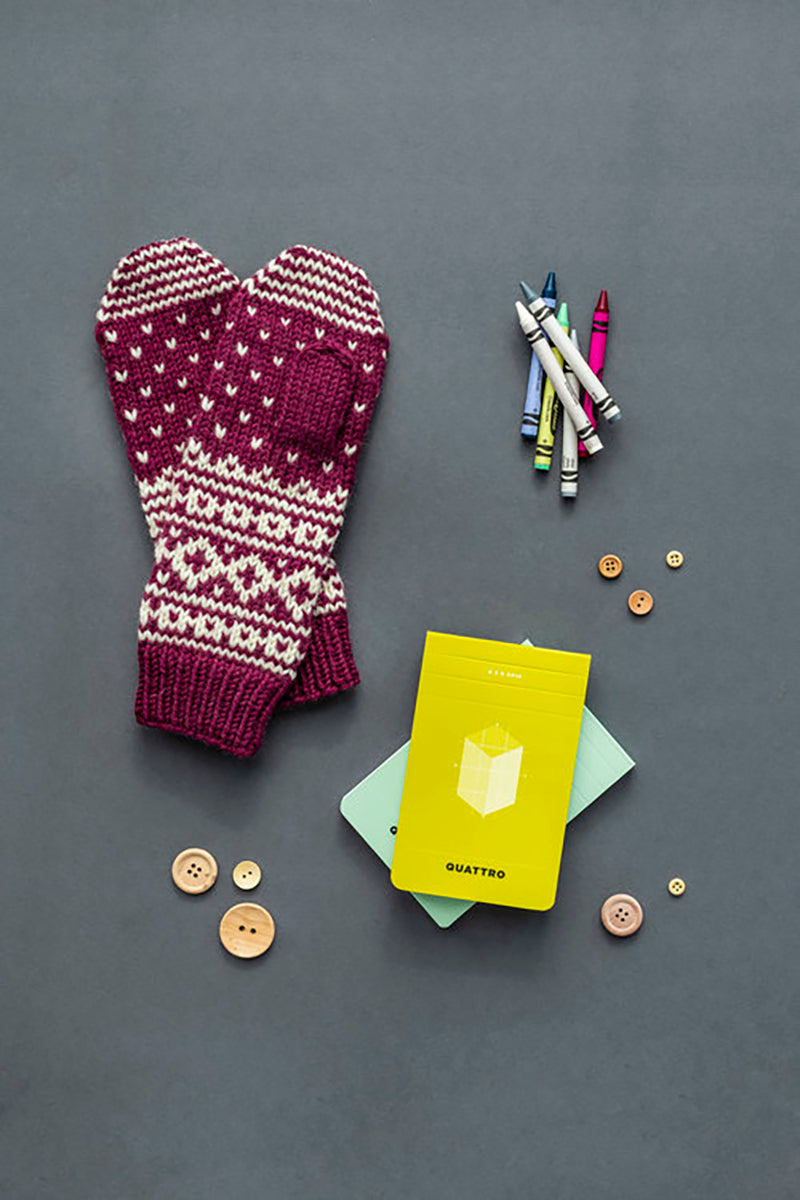 Kelbourne Woolens Building Blocks Mittens Pattern Collection - PDF Download: Easy, Intermediate & Advanced Knitting Patterns