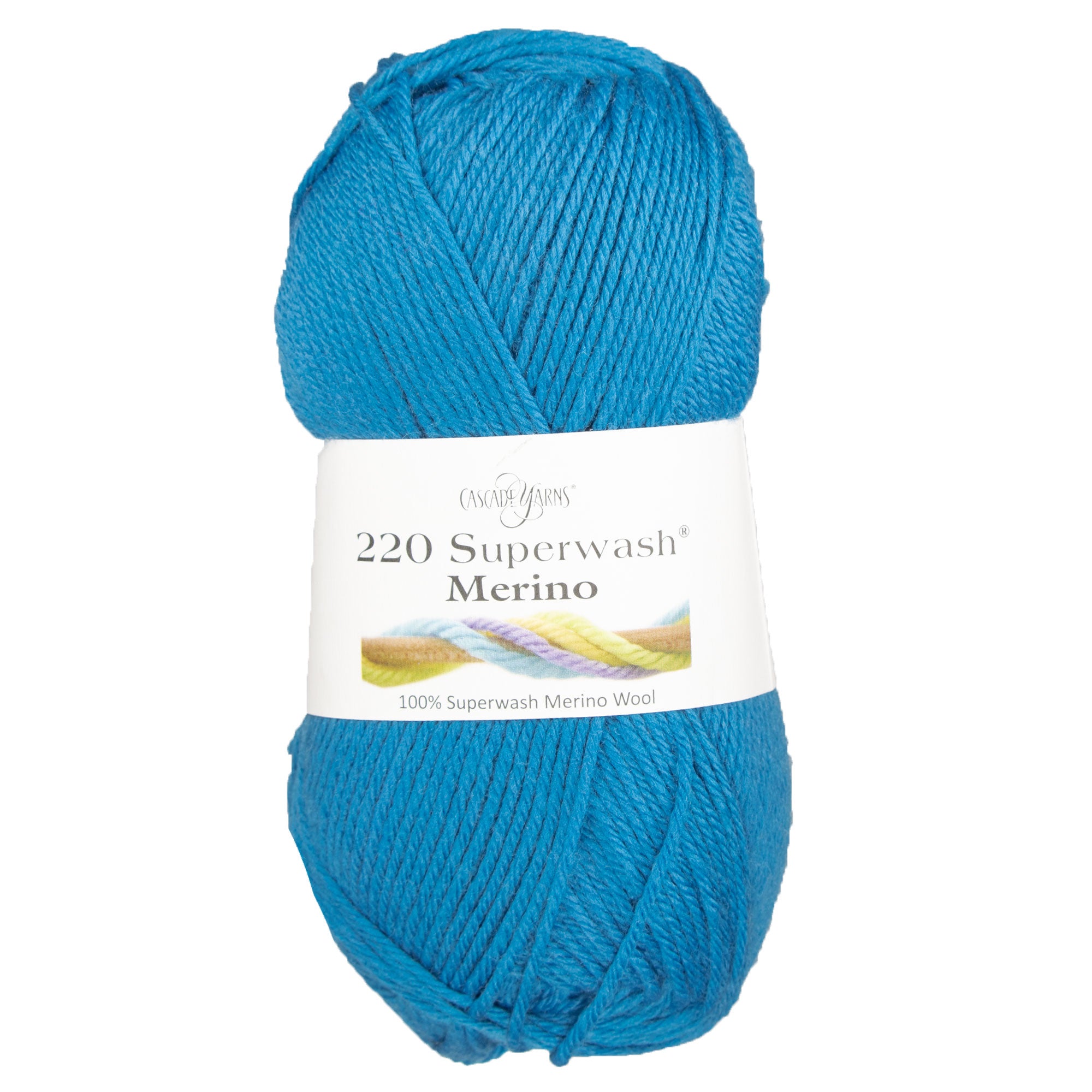 Cascade Yarns 220 Superwash Merino Yarn - Machine Washable 114 Bluejay