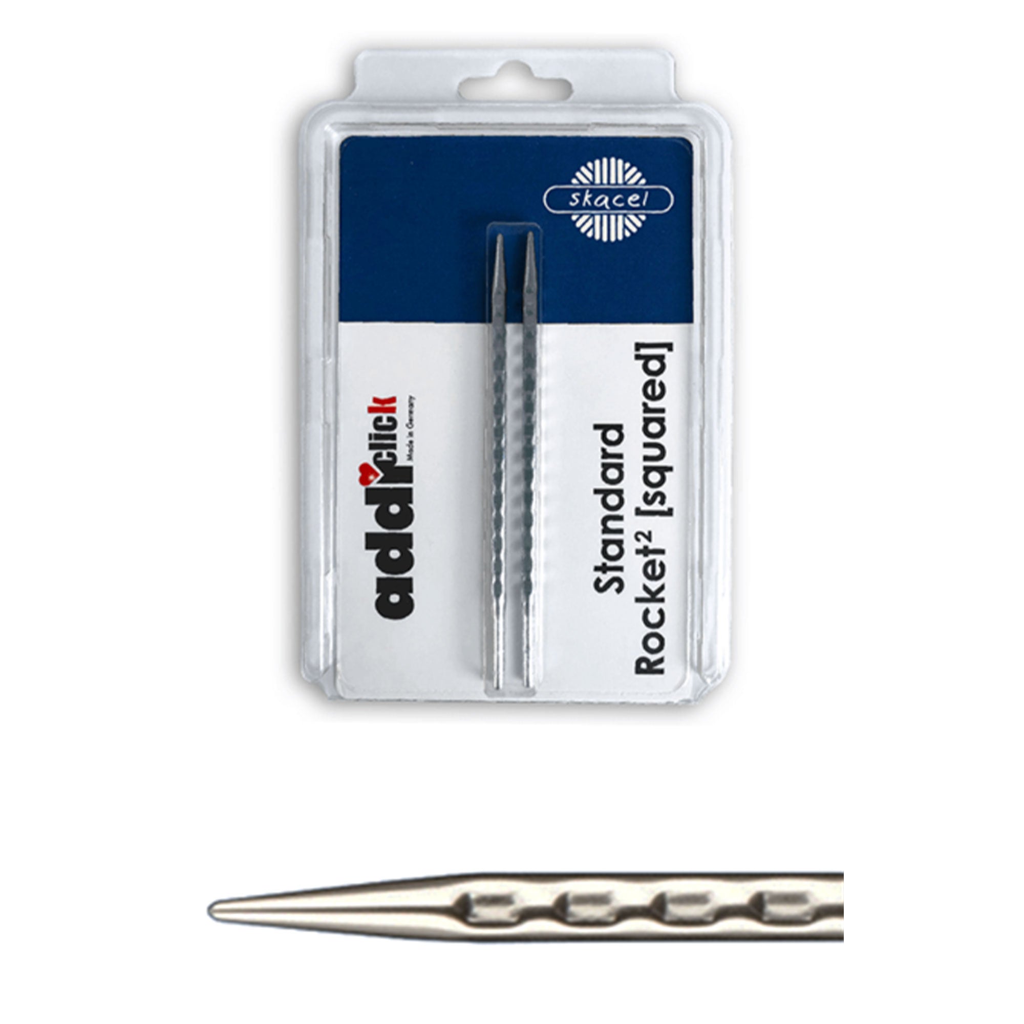 addi Rocket Squared Click Long Tips (5) Needles - US-10.5: Ideal for DIY Knitting Sets