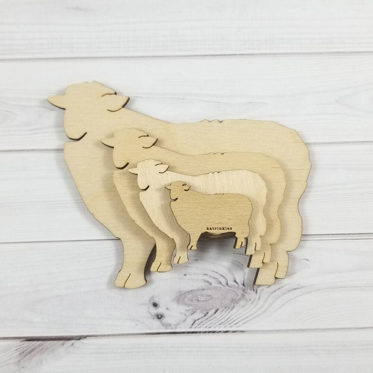 Adorable Small Katrinkles Sheep Bobbins for Fair Isle Color Work