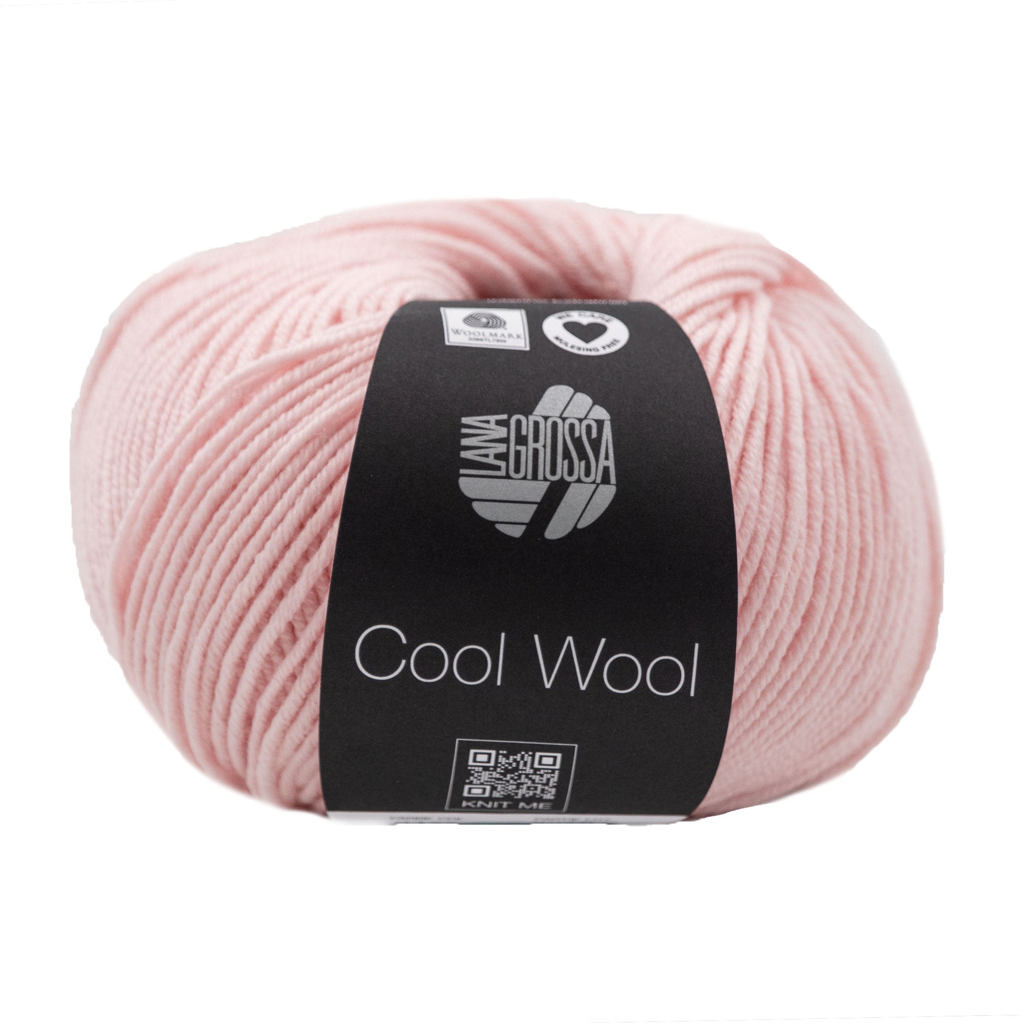 Lana Grossa Cool Wool Yarn - 0477 Soft Pink - Luxury, Machine-Washable Merino Wool