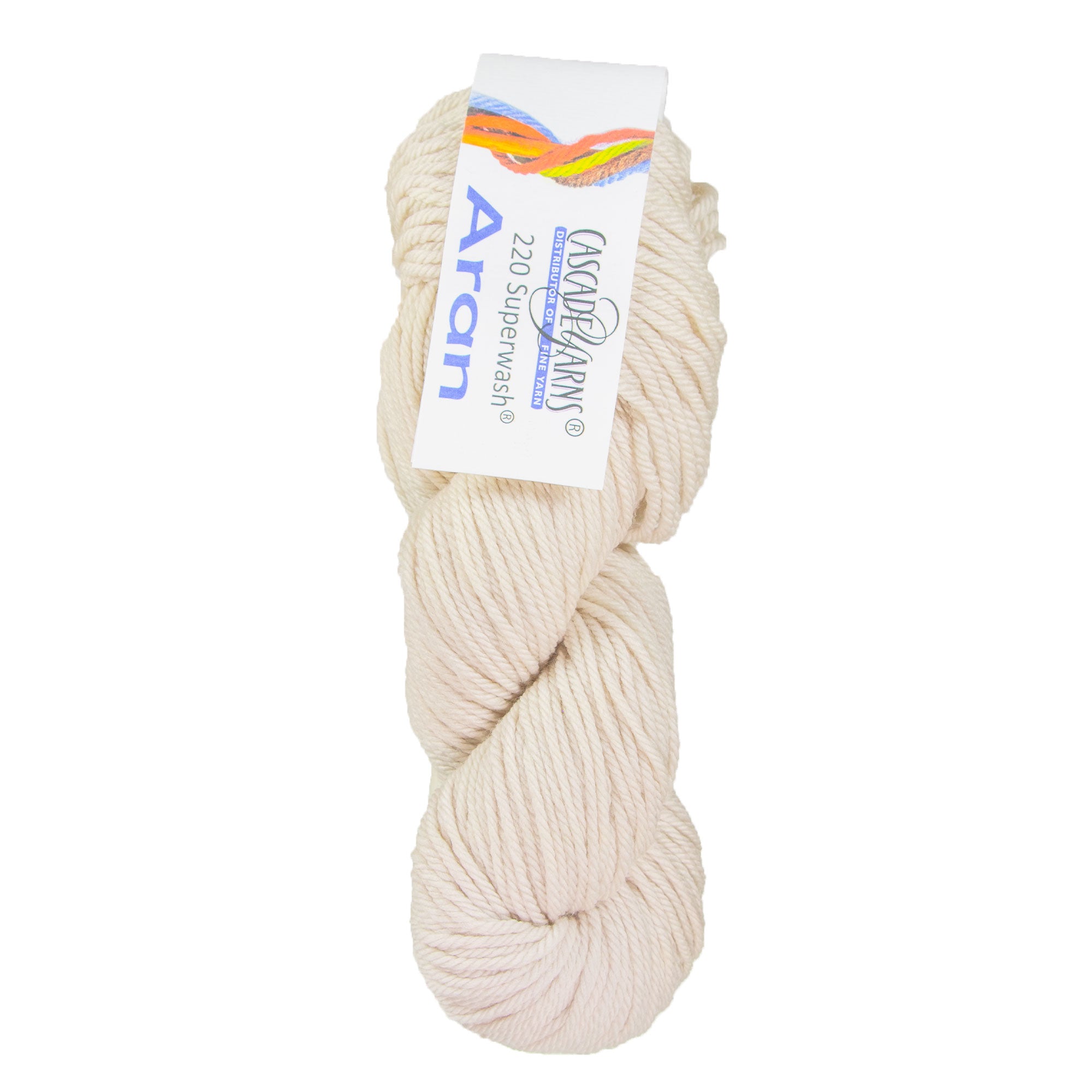 Cascade Yarns 220 Superwash Aran Yarn - Soft & Versatile 0272 White Sand