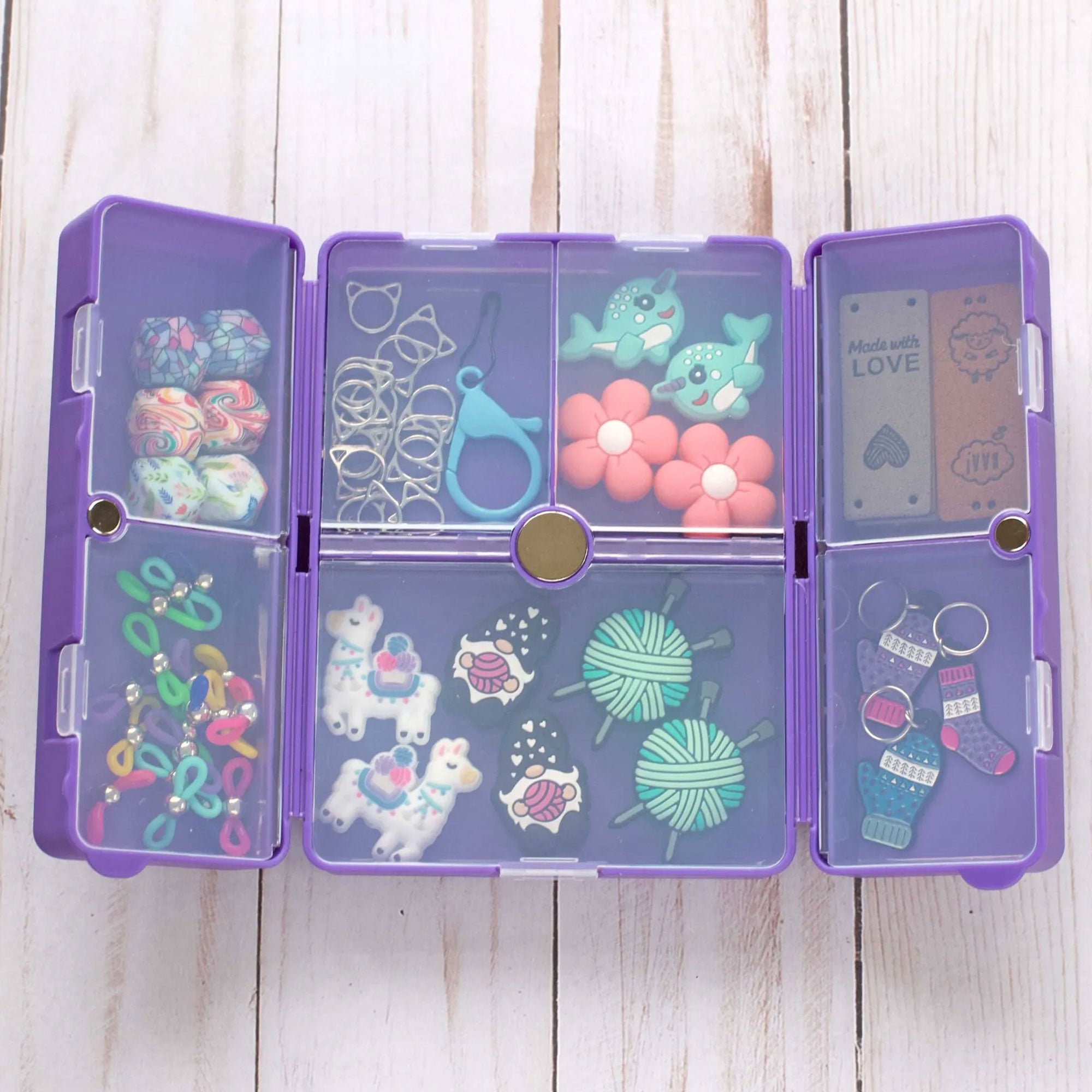 Fox & Pine Stitches Stylish Purple Notion Nooks for Crafting