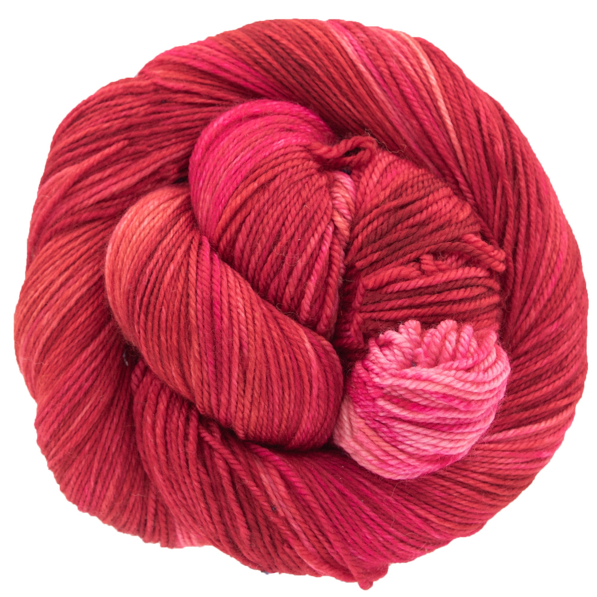 Dream in Color Smooshy Cashmere Yarn - Vibrant Poppy for Knitting and Crochet