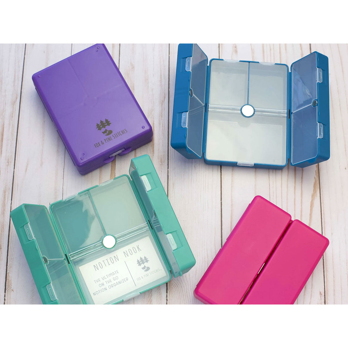 Fox & Pine Stitches Pink Notion Nooks - Portable Craft Organizers
