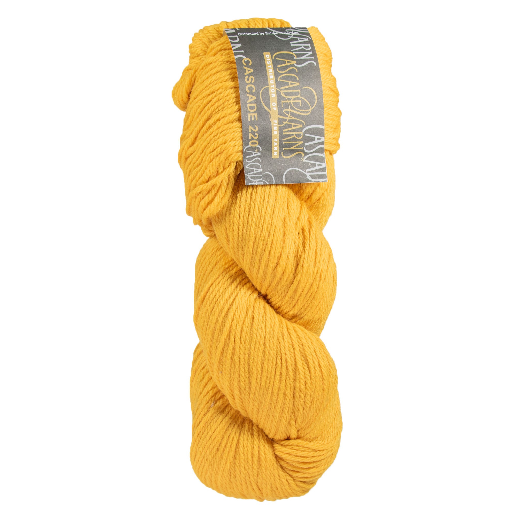 Cascade 220 Worsted - Weight Yarn - 7827 Goldenrod for Knitting, Crocheting & Weaving