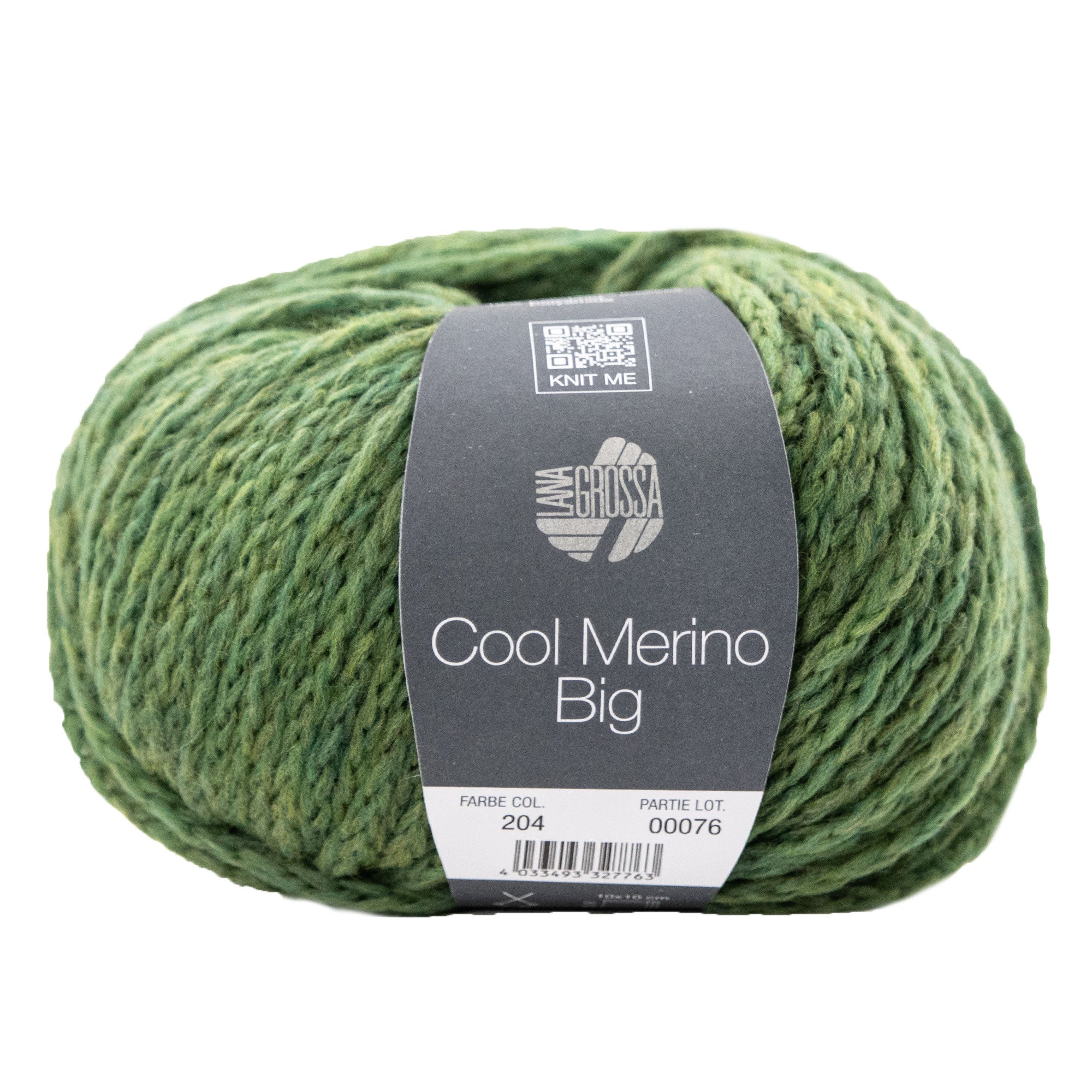 Lana Grossa Cool Merino Big Yarn - 204 Green: Fluffy & Strong Knitting Delight