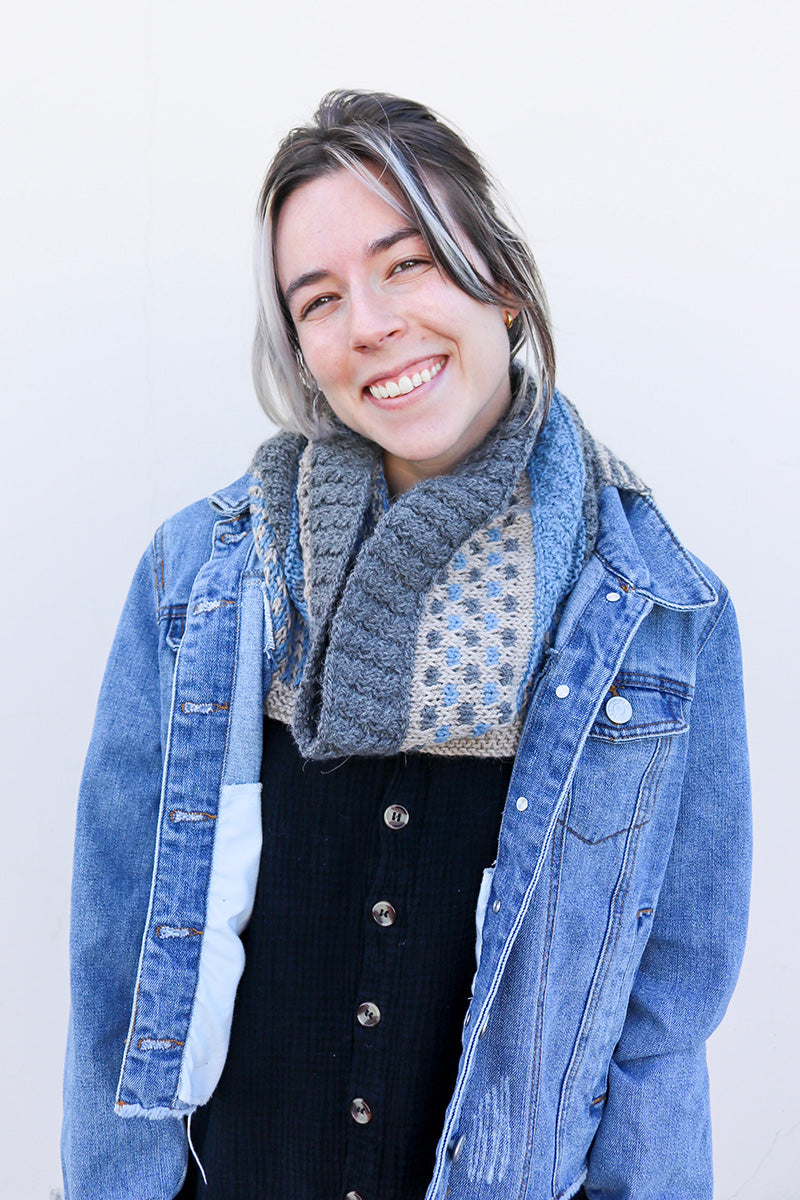 Jimmy Beans Wool SNYC Patterns - Exclusive Juniper Creek Cowl Knit Pattern - PDF Download