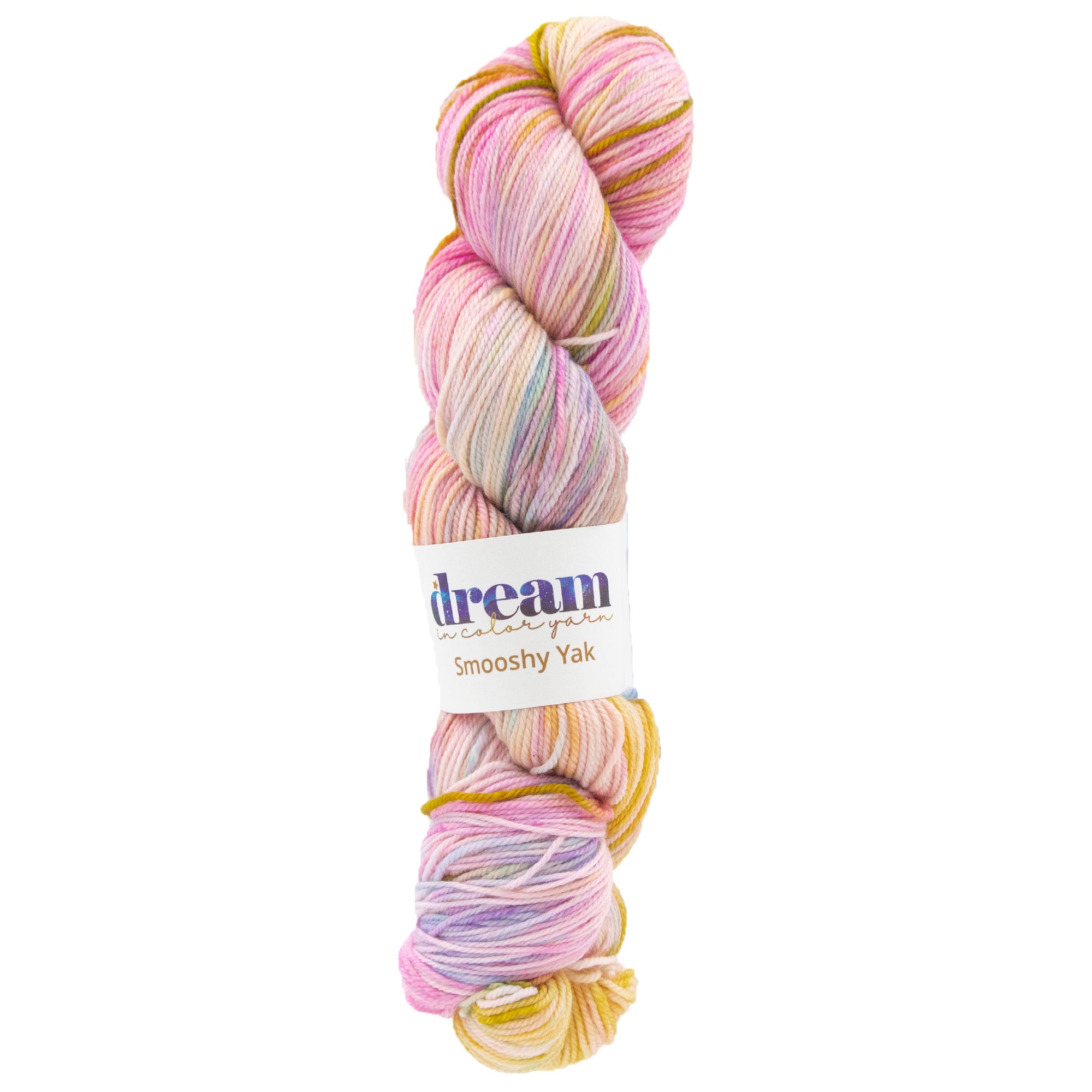 Dream in Color Smooshy Yak Yarn - Exquisite Gold & Kisses Shade