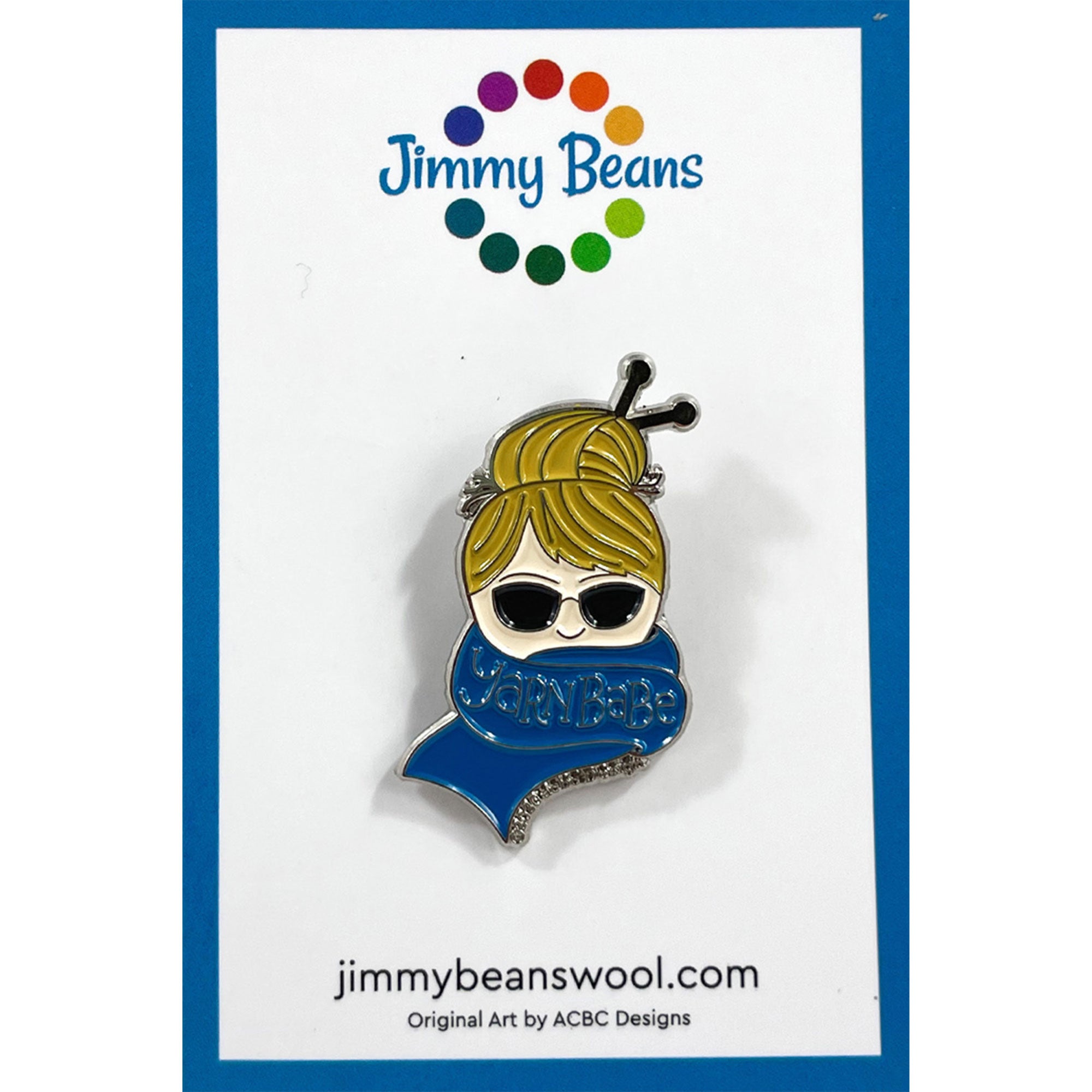 Jimmy Beans Wool Blue Gold - Plated Yarn Babe Enthusiast Pins